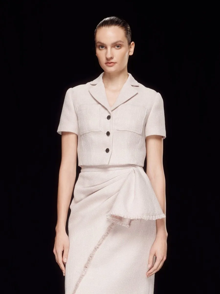 ASAVA ( SS24 )Adara Cropped Women Jacket Blush