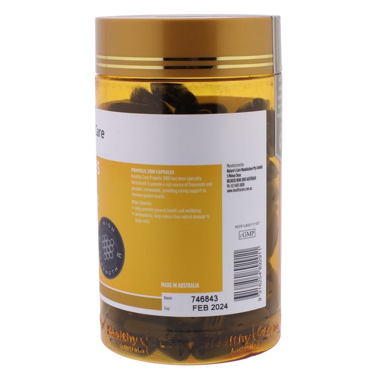 Прополис в капсулах Propolis 2000 Healthy Care 200 шт