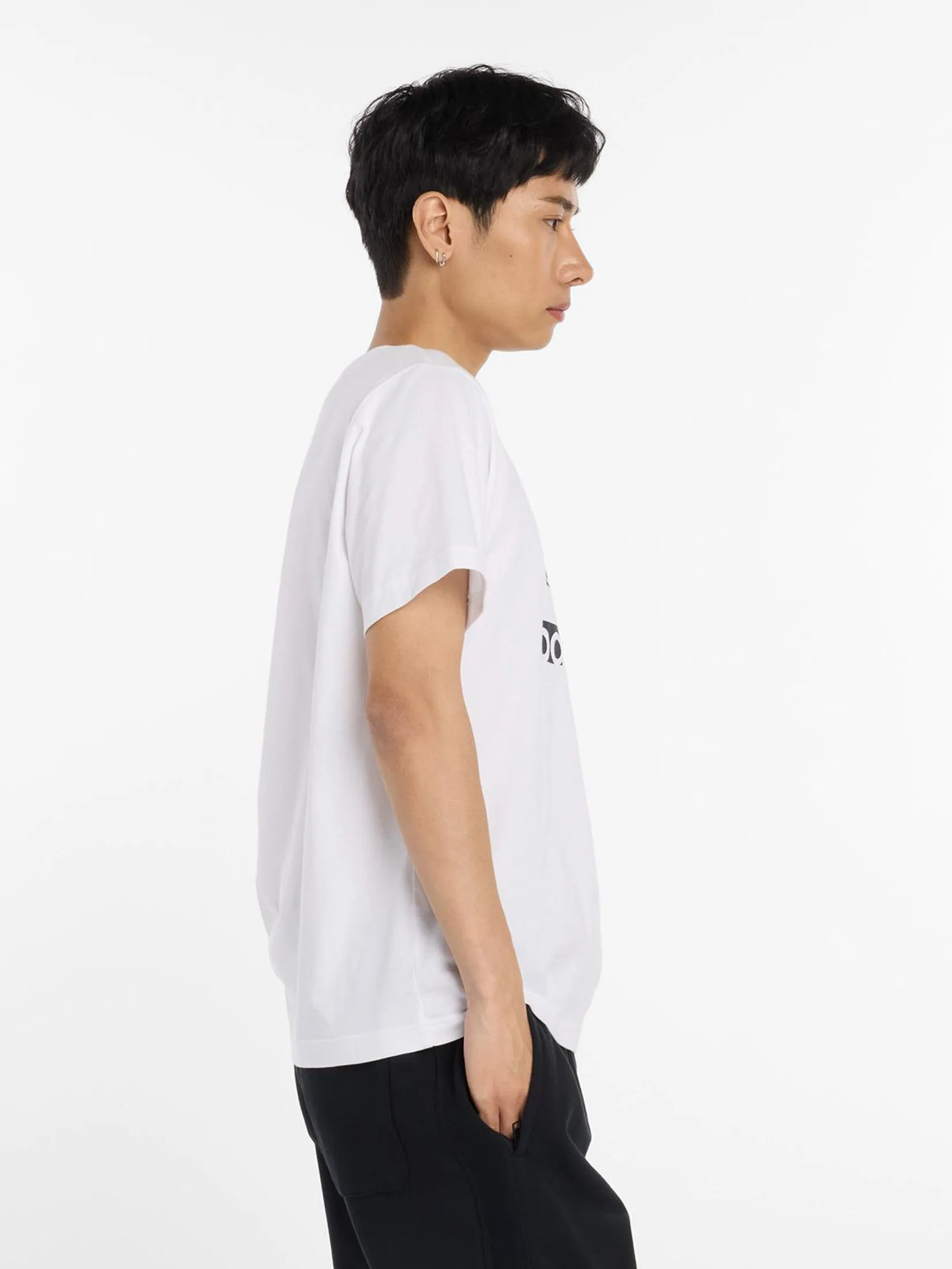 NEW BALANCE Men T-Shirt Sport Graphic Cotton White