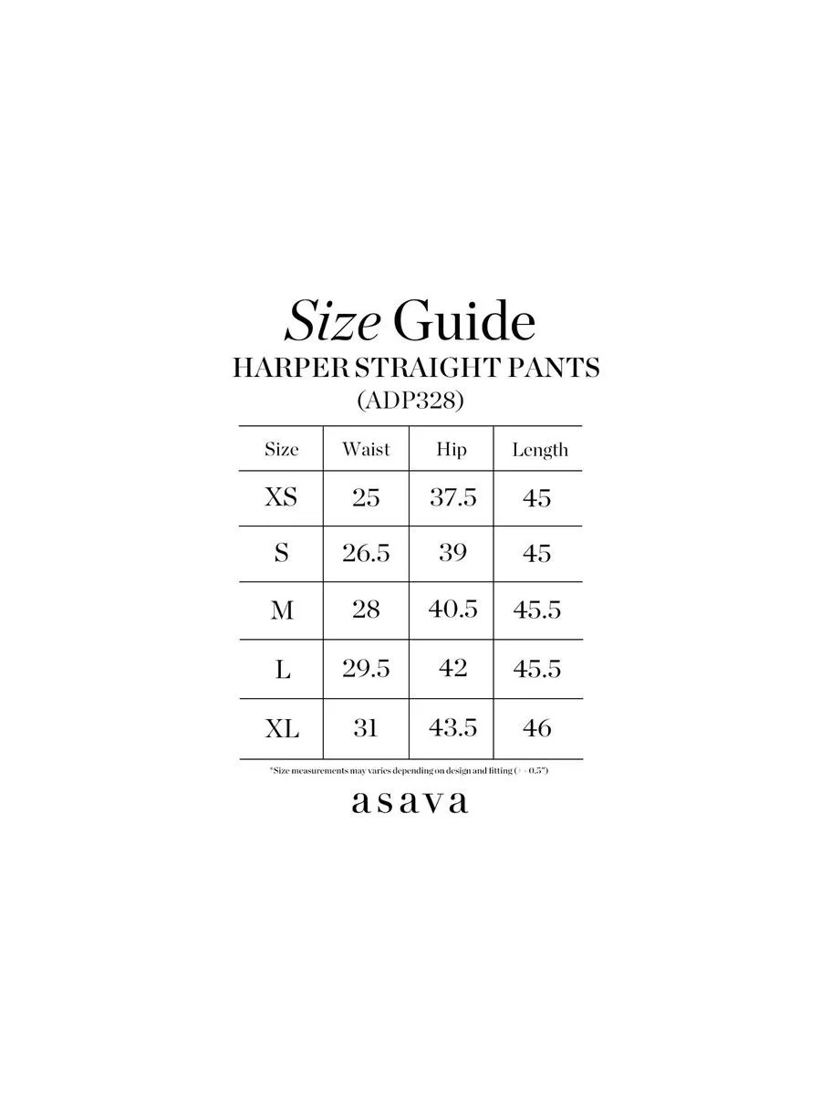 ASAVA (AW23) Harper Women Straight Pants Ivory