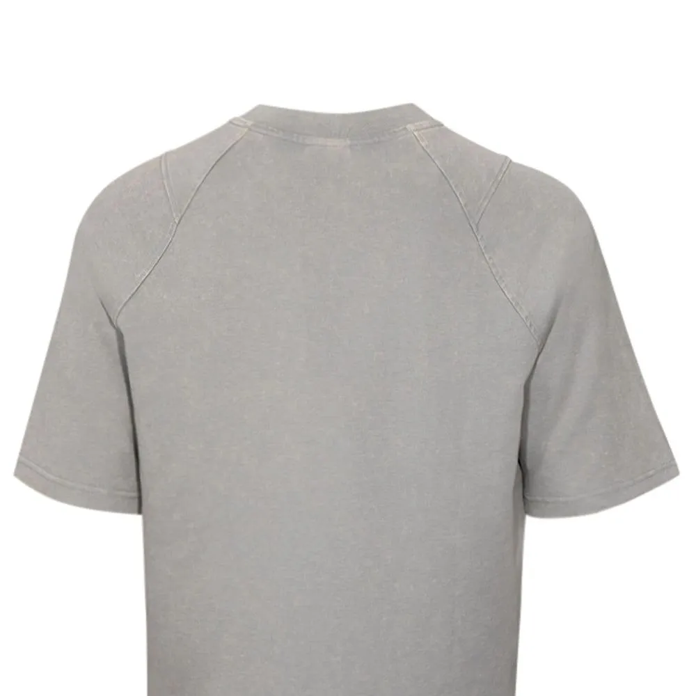 UMBRO Men T-Shirt Washed High Neck Boxy Grey - UM126AP498EITH