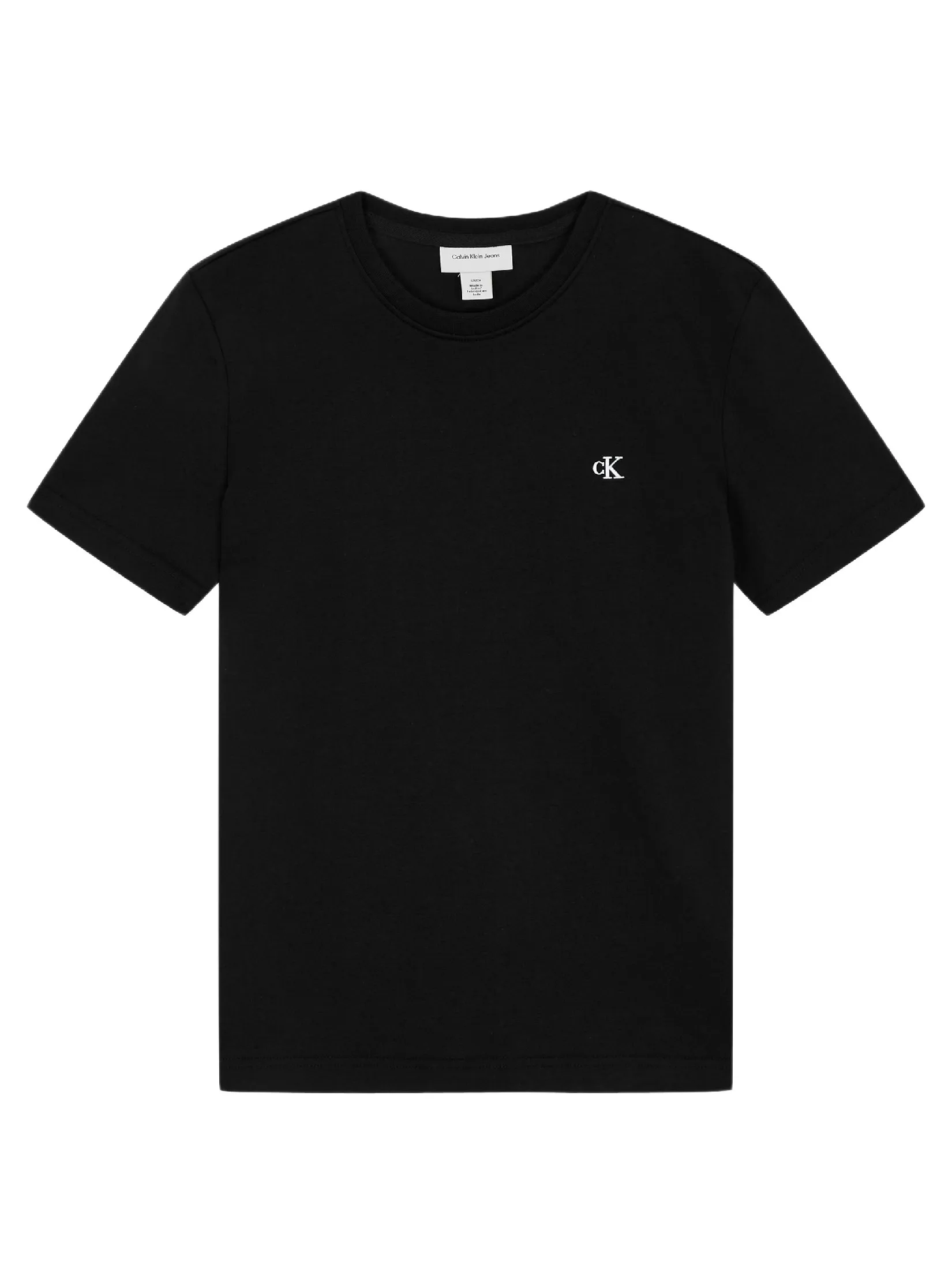 CALVIN KLEIN Women s Archive Jersey Crewneck Short Sleeve T-Shirt Black