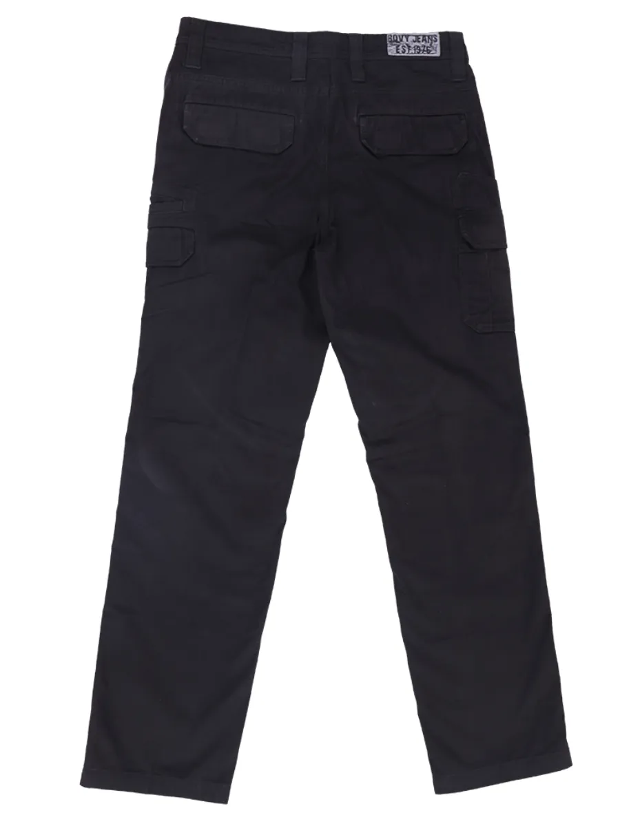 BOVY MEN S CARGO PREMIUMCOTTON BLACK