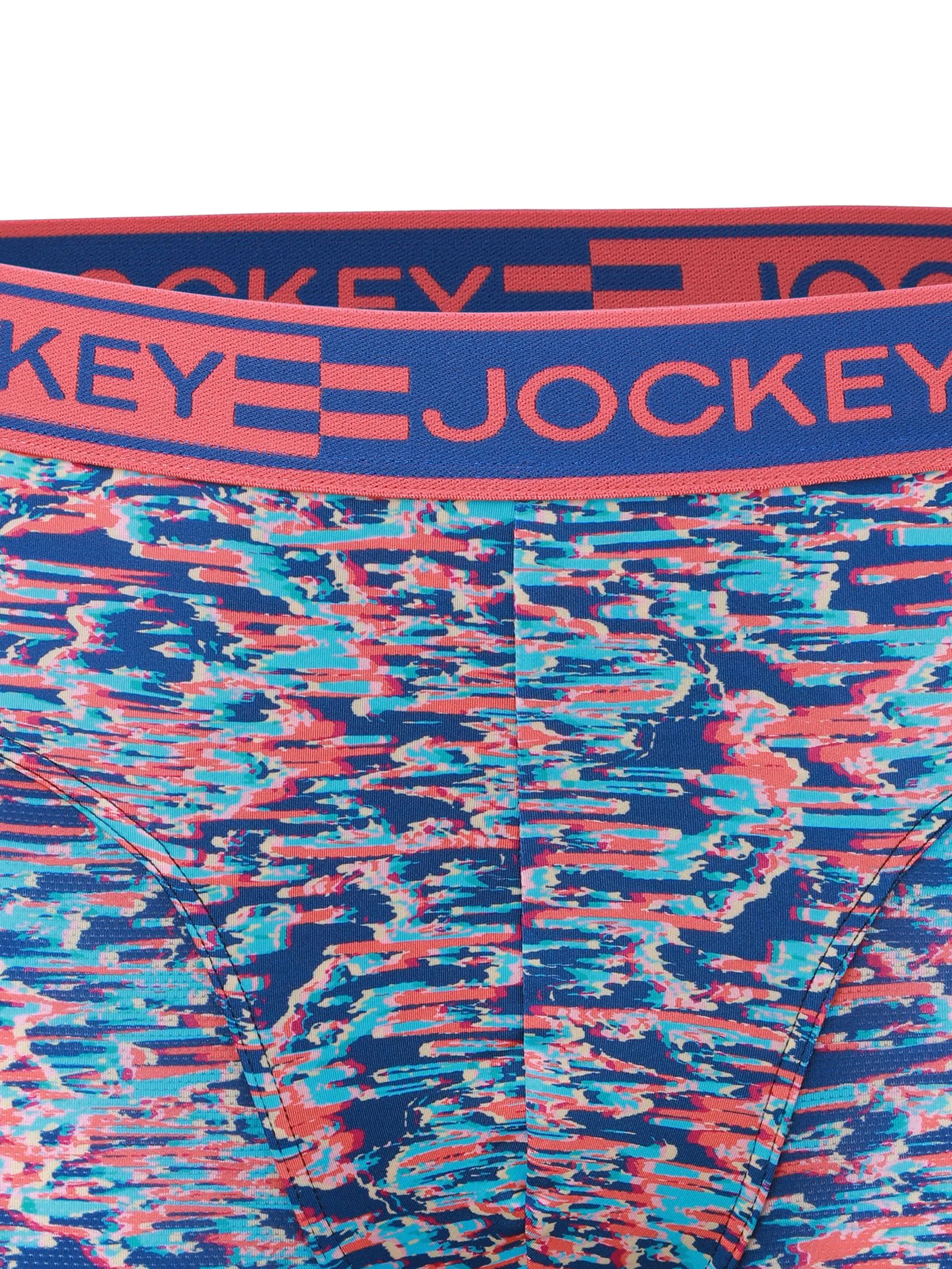 JOCKEY UNDERWEAR Men's SPORT MICROFIBER ACTIVE BOXER TRUNK RED