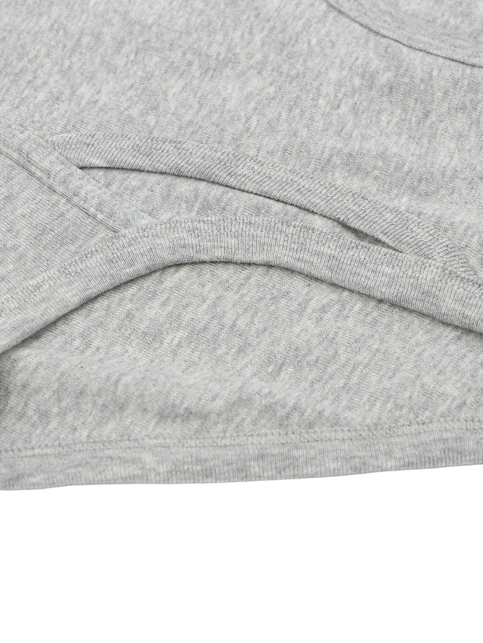 GIORDANO Men's Cotton Plain Classic Briefs (6-Pieces) Black/Grey