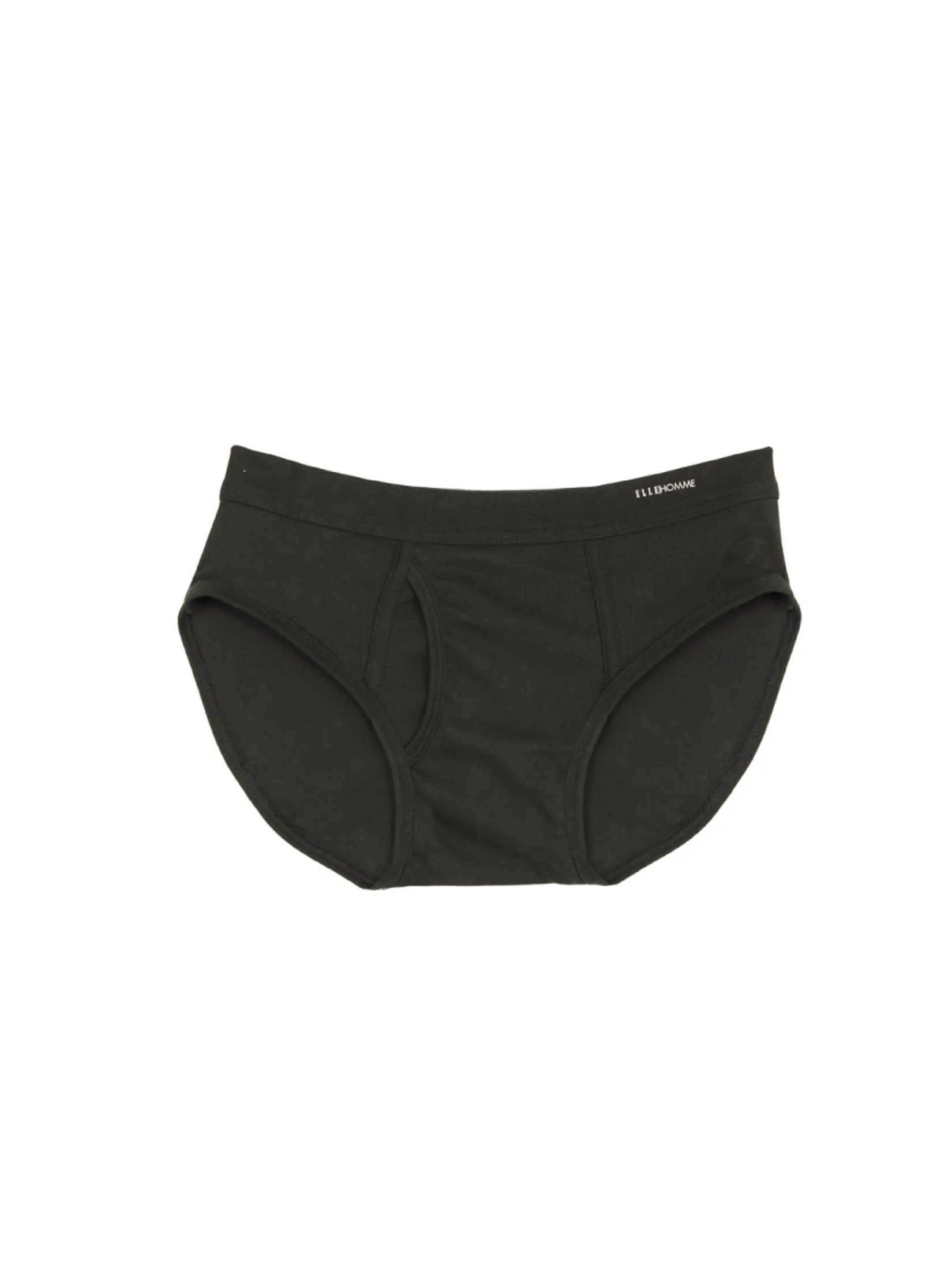 ELLE HOMME Men BRIEF Underwear KUB2001 Cotton 100% PACK 3 Pcs. - Black/Grey/White