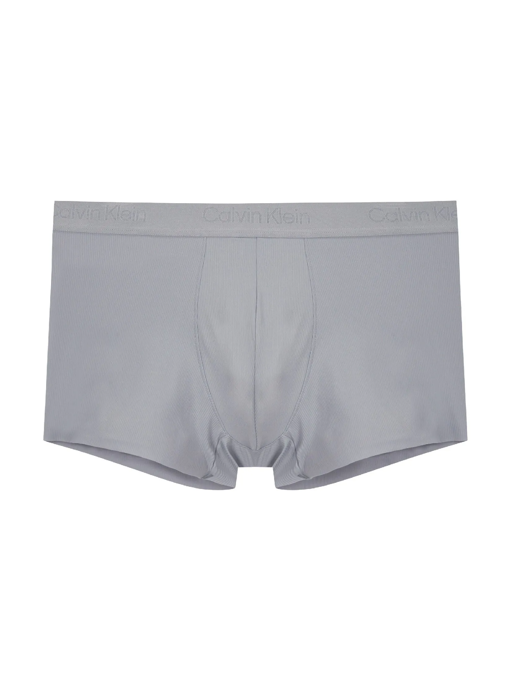 CALVIN KLEIN Men's Microfiber Stretch Grip Trunk Light Grey