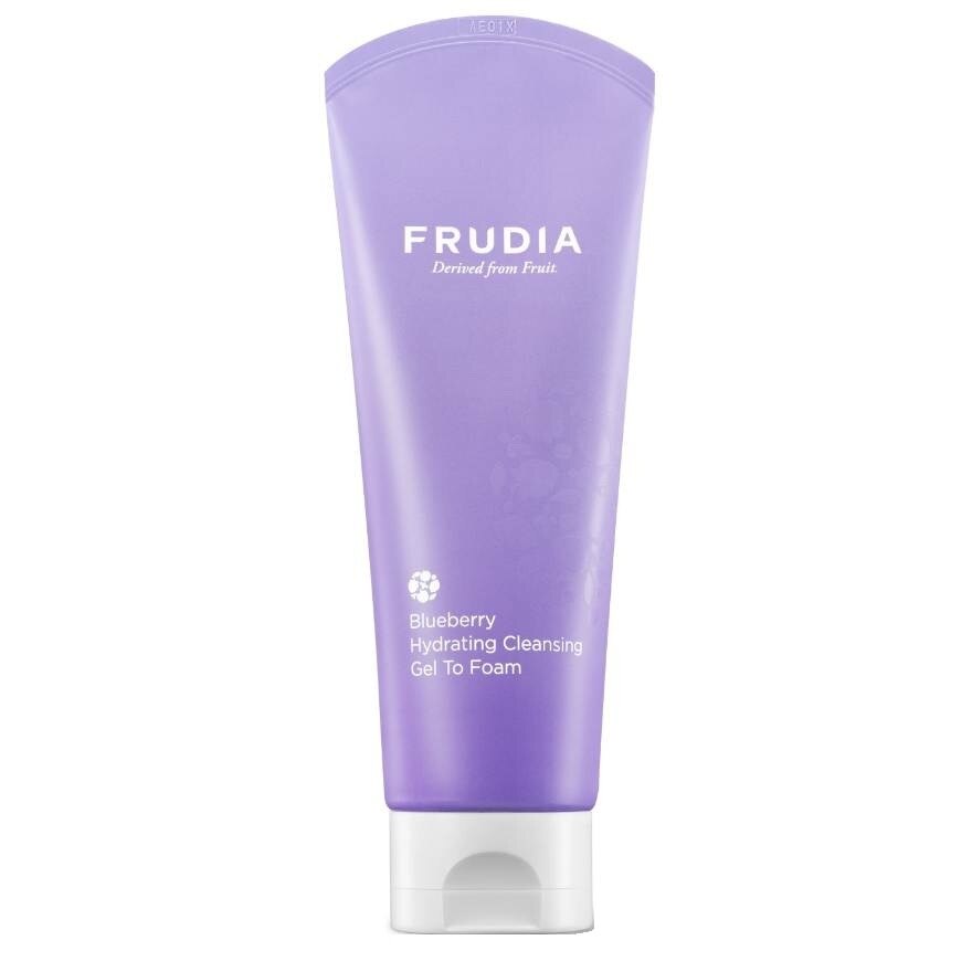 Frudia Cleansing Gel To Foam Blueberry Hydrating 145 Ml. - Purple
