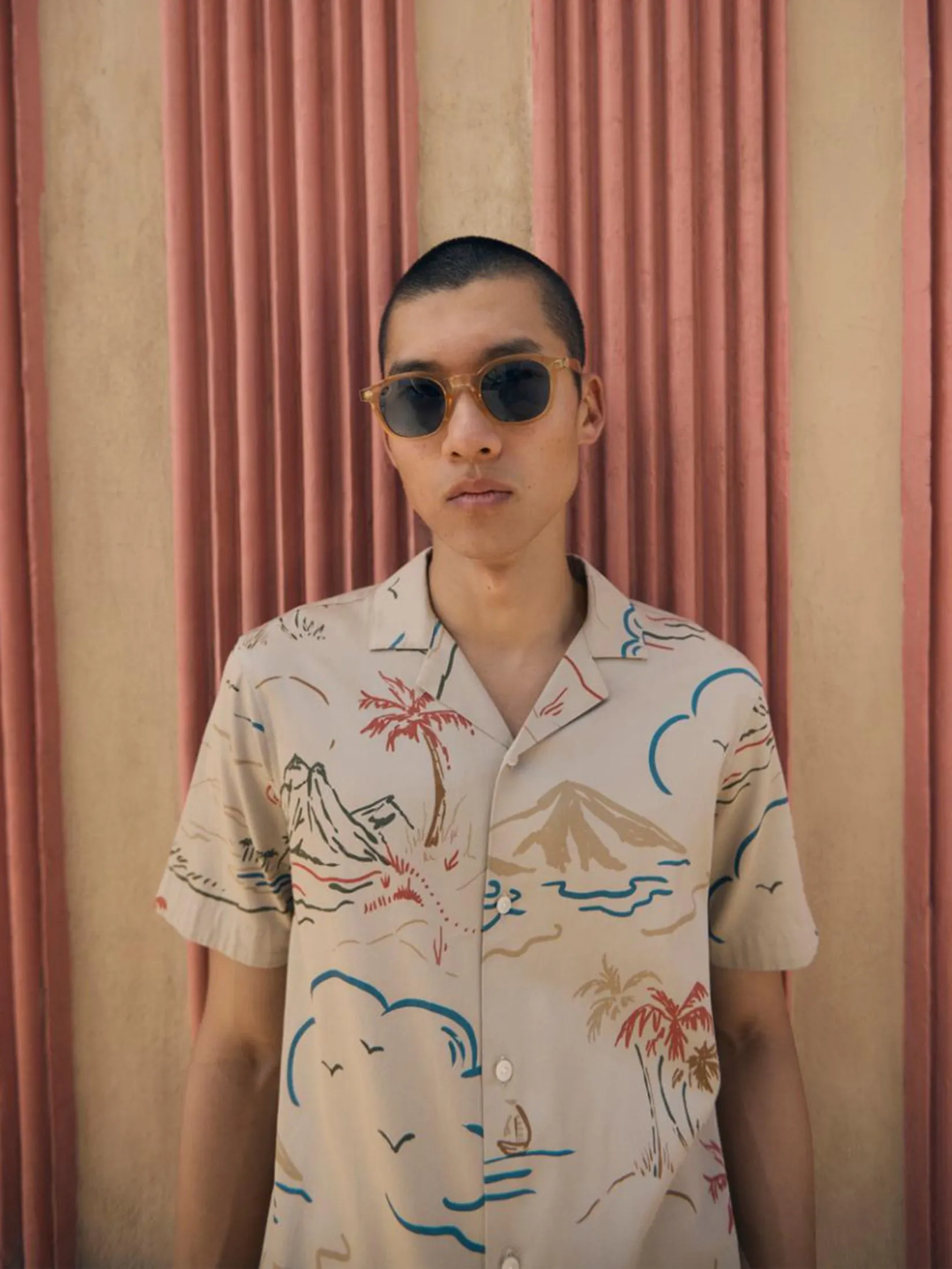 MARKS & SPENCER Men Shirt Easy Iron Pure Cotton Hawaiian