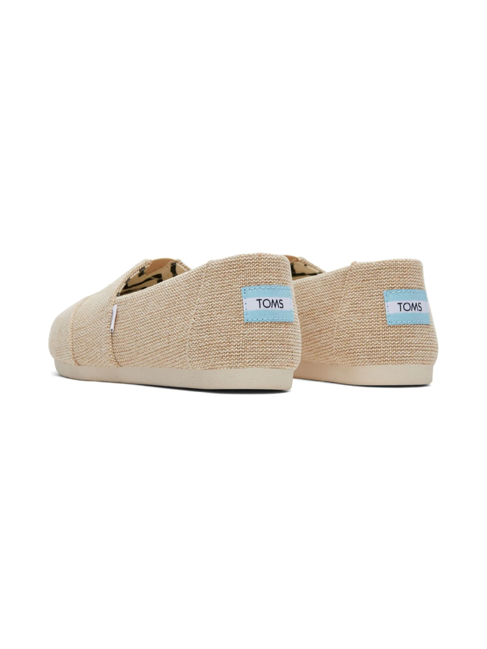 TOMS Women Shoe Slip On Alpargata Natural Undyed Heritage Canvas