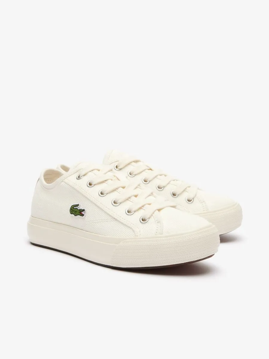 LACOSTE Off White Women’s Backcourt Trainers