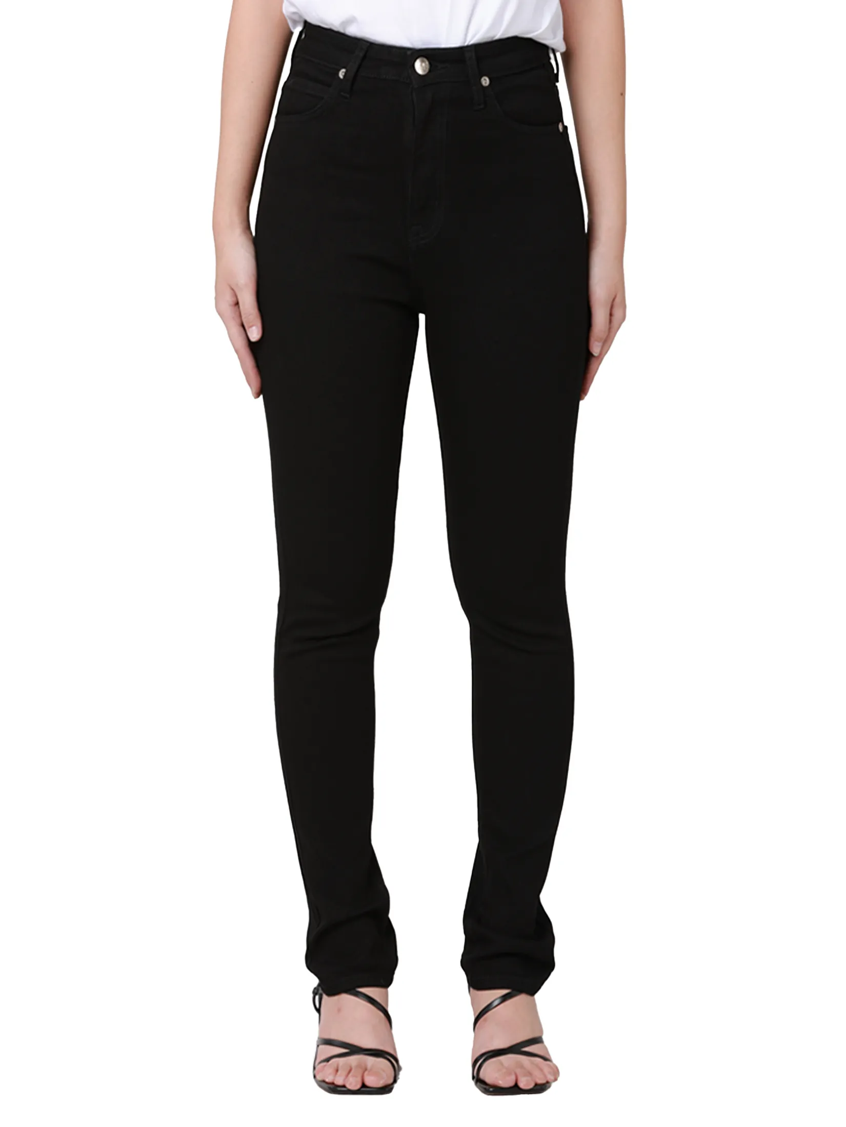 LEE Women s Jeans Mid Skinny Fit Black