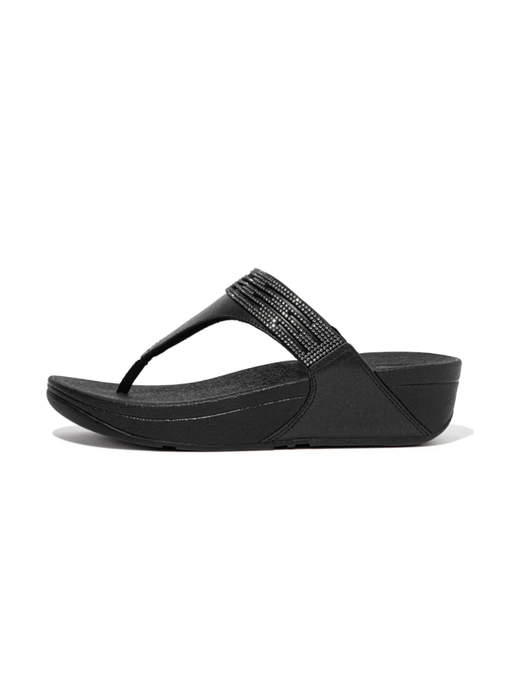 FitFlop™ WOMEN S COMM-LULU LASERCRYSTAL T/P BLACK
