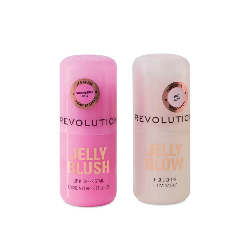 Makeup Revolution Jelly Blush And Highlighter Duo 2pcs.