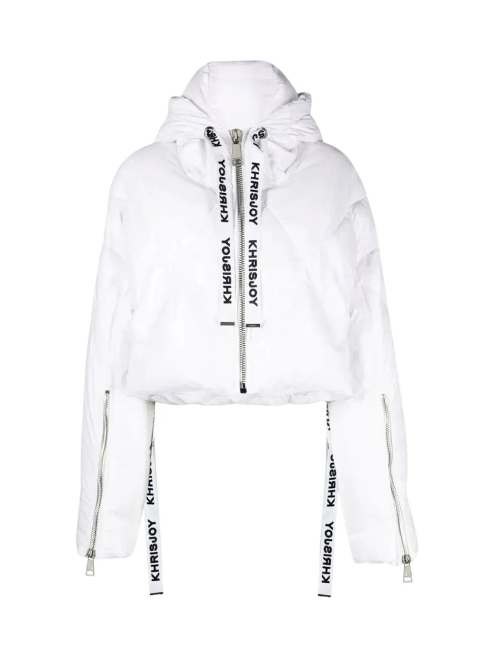 KHRISJOY Puff Khris Cropped Shiny In White