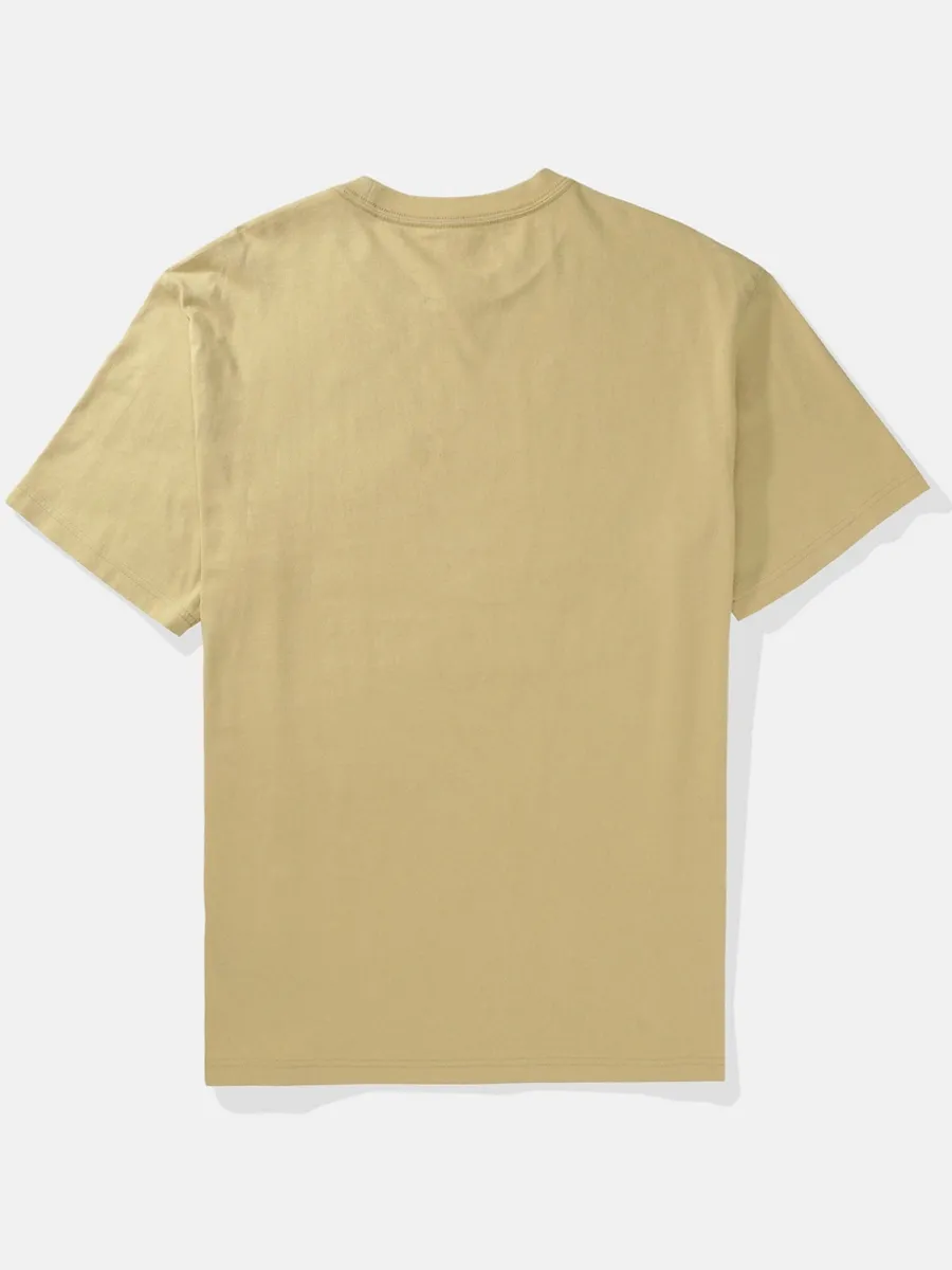 AMERICAN EAGLE MEN G SS INTL ELEVATED SET IN TEE- PC DYE + SERIOUSLY SOFT WASH 212 KHAKI