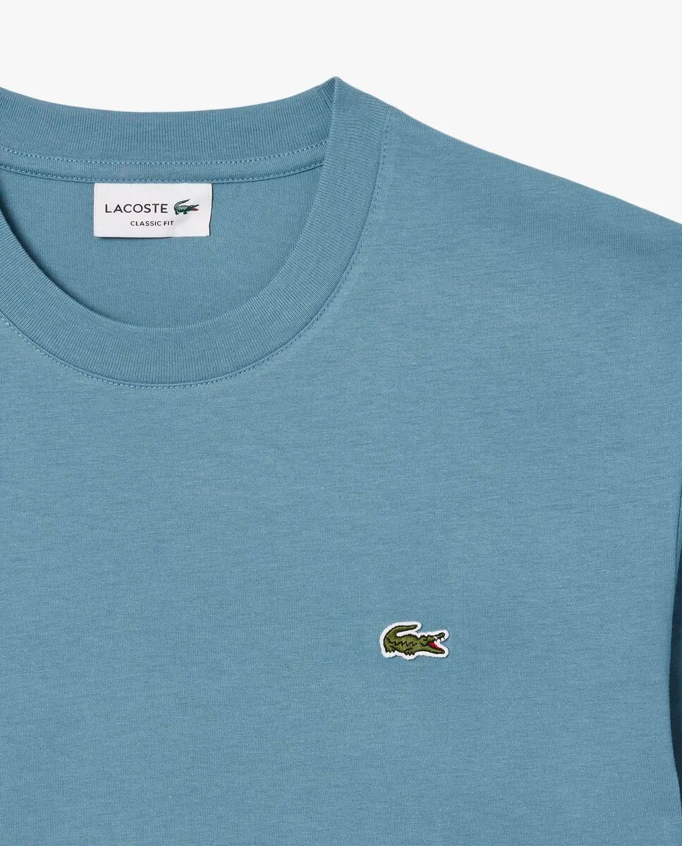 LACOSTE Cotton T-Shirt Blue