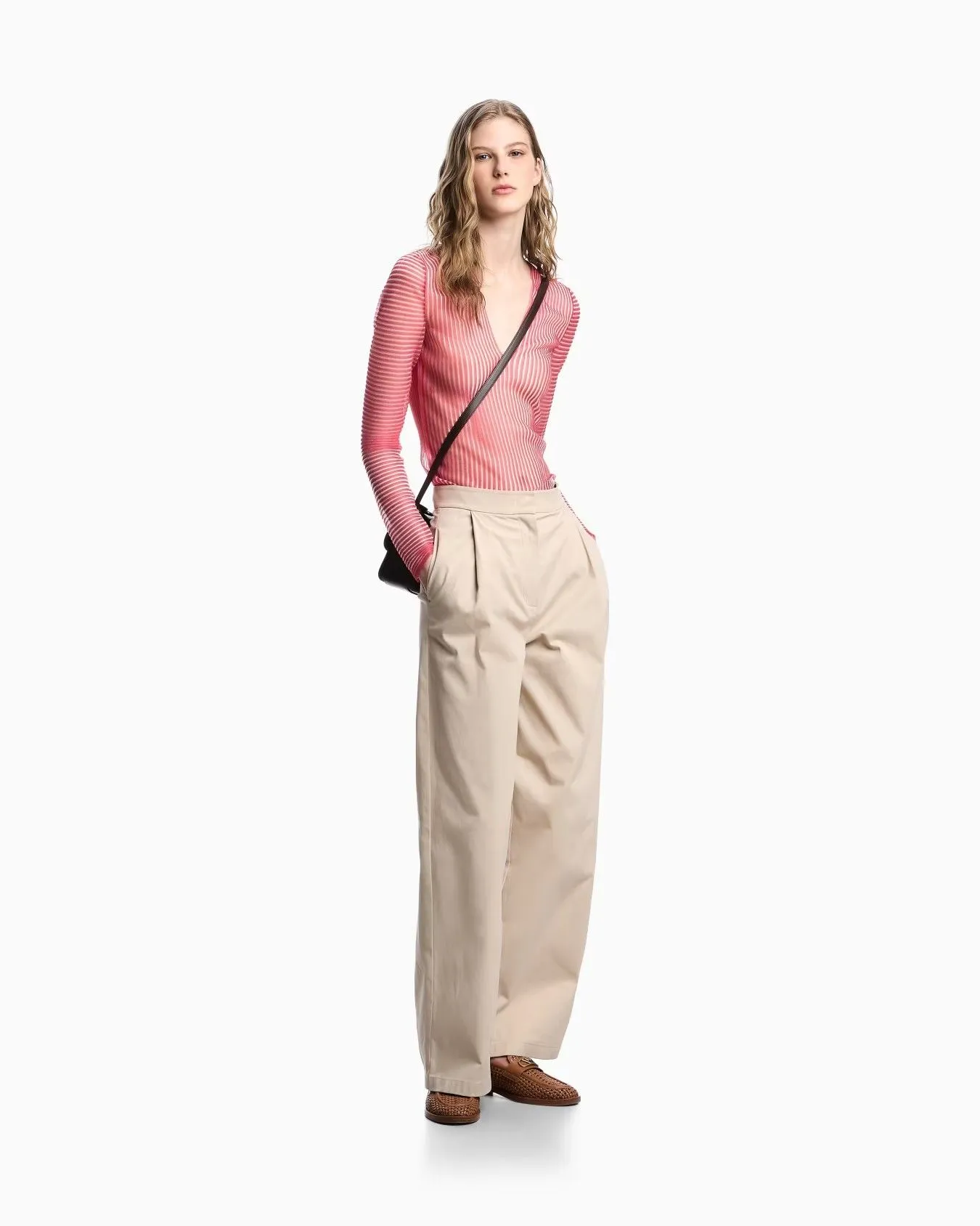 EMPORIO ARMANI Trousers Women EW000760-AF12440-U6151 Bronze