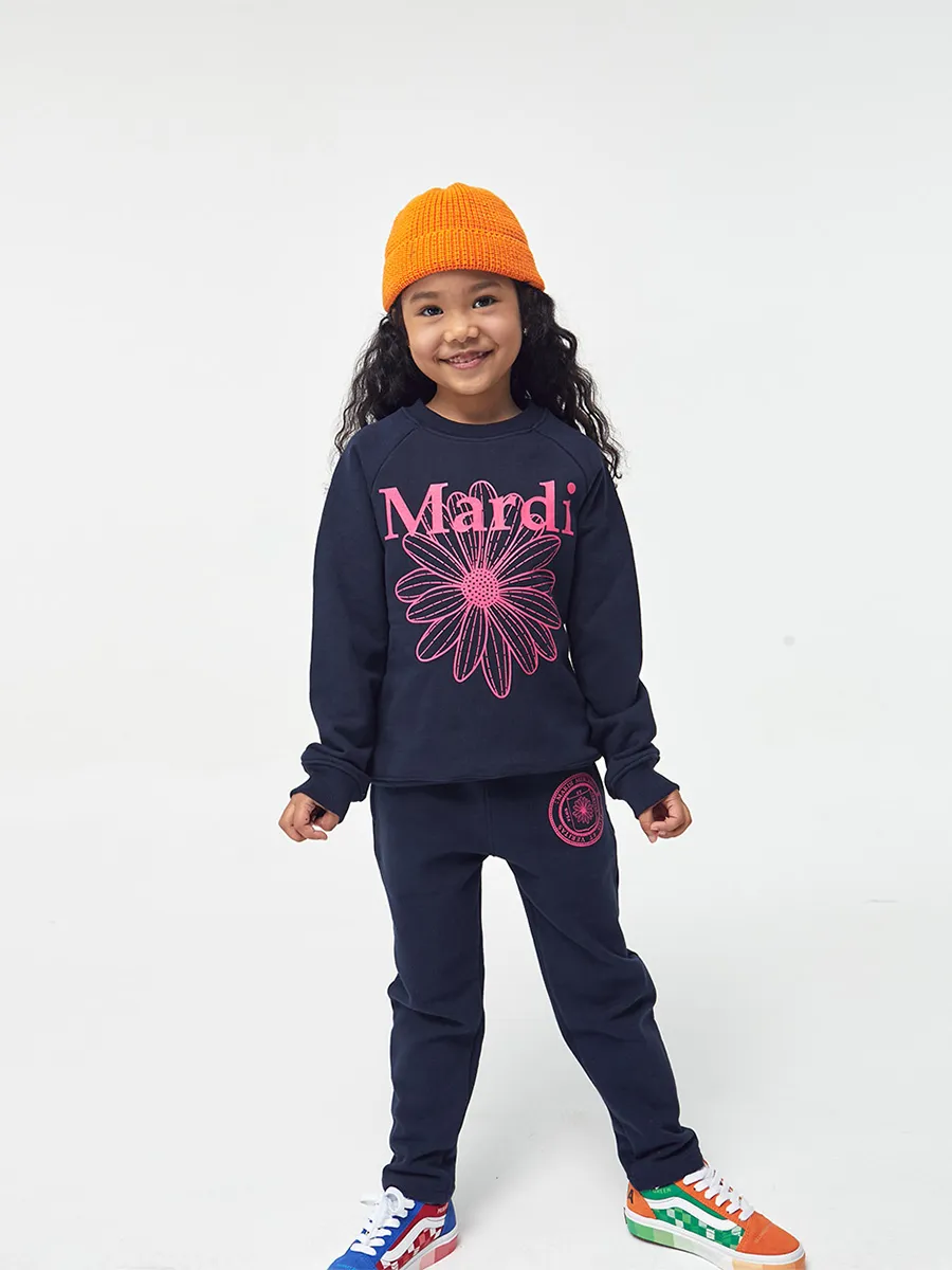 MARDI MERCREDI LES PETITS Sweat Pants Original Univ Navy Violet