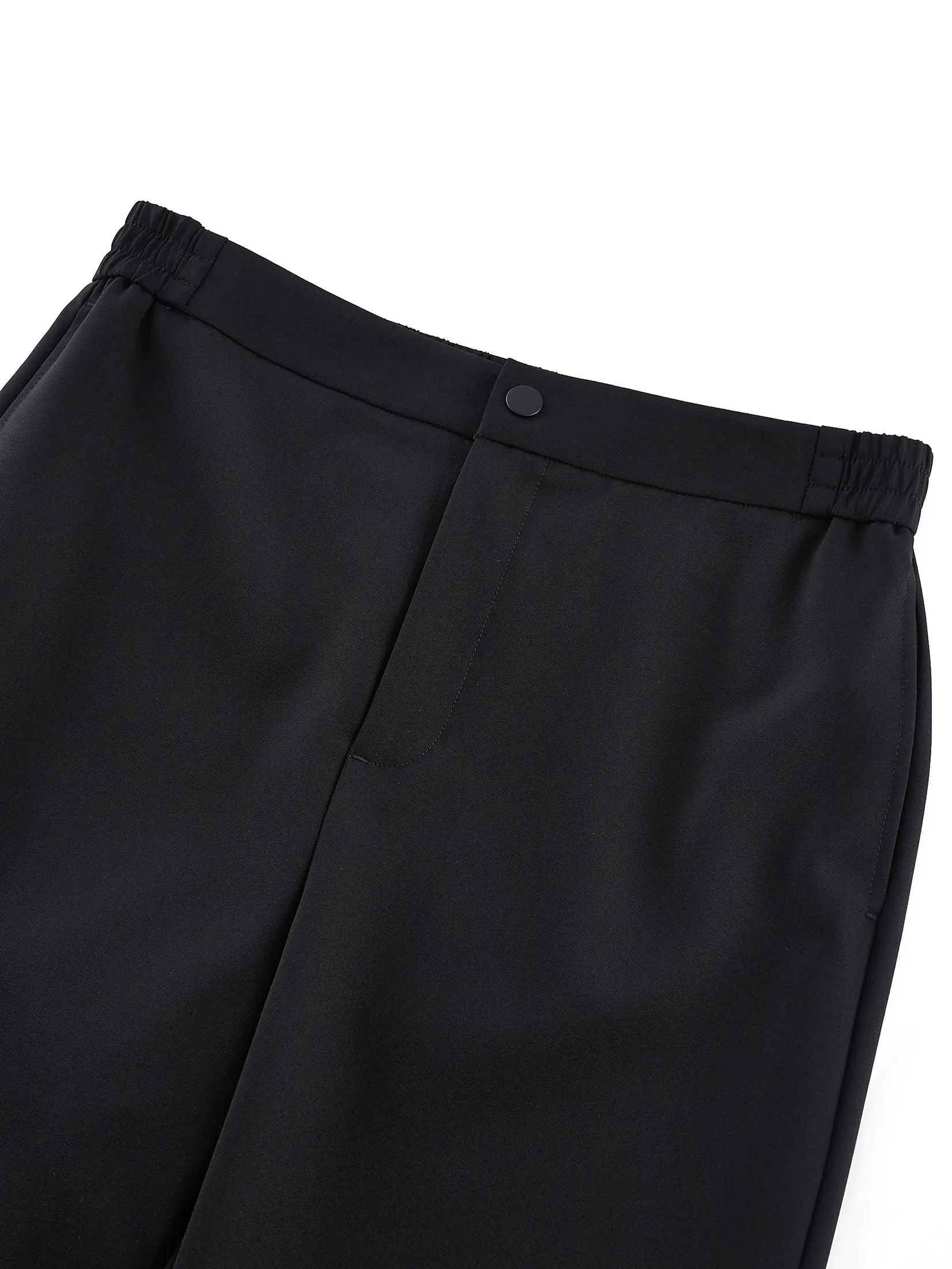 G2000 Women Clothing Multi-Way Stretch Cropped Length Cigarette Casual Pants  Cropped Cigarette Shape - Black