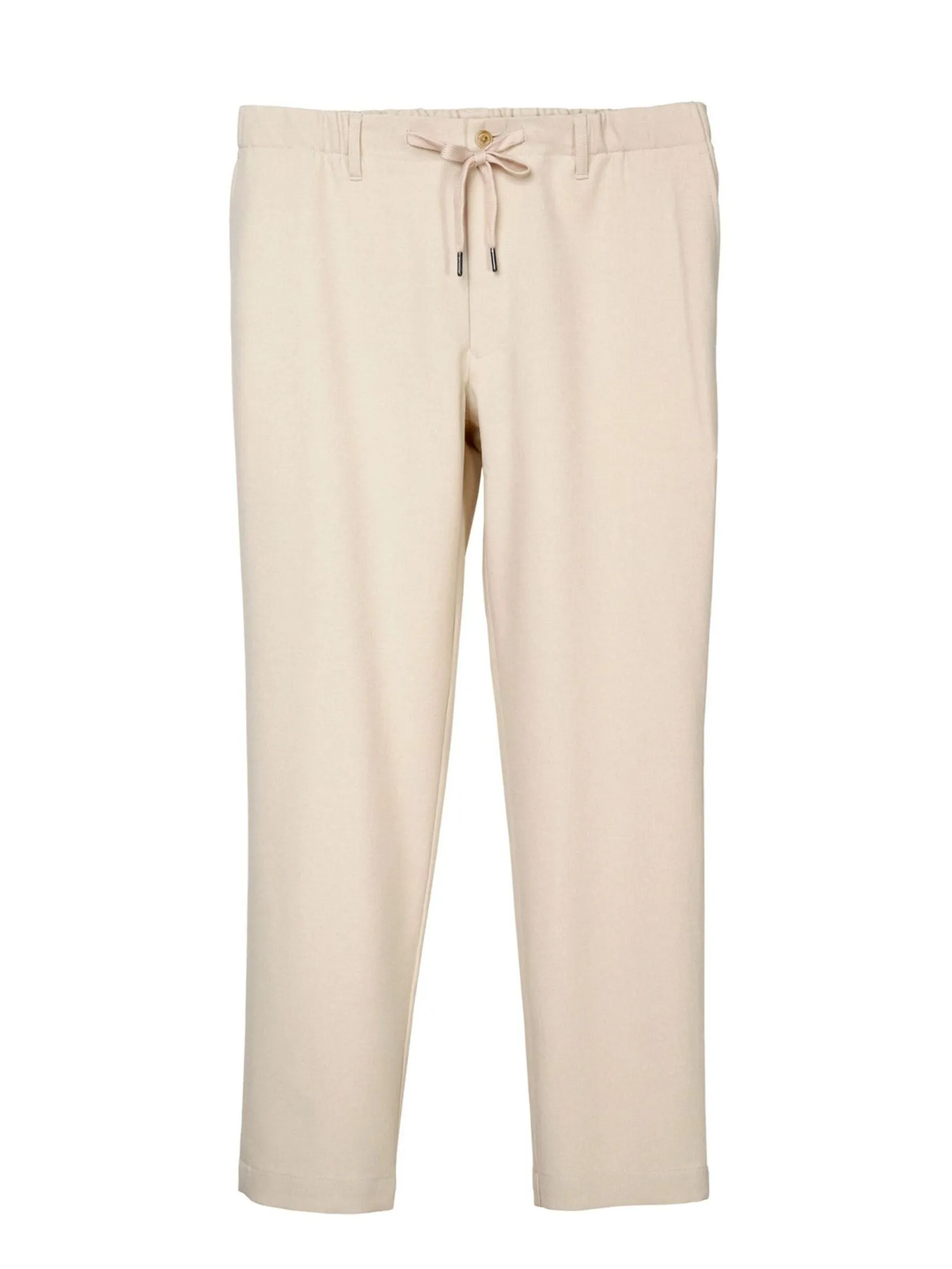 TAKEO KIKUCHI MEN BEIGE DRY TWEED-LIKE EASY PANTS