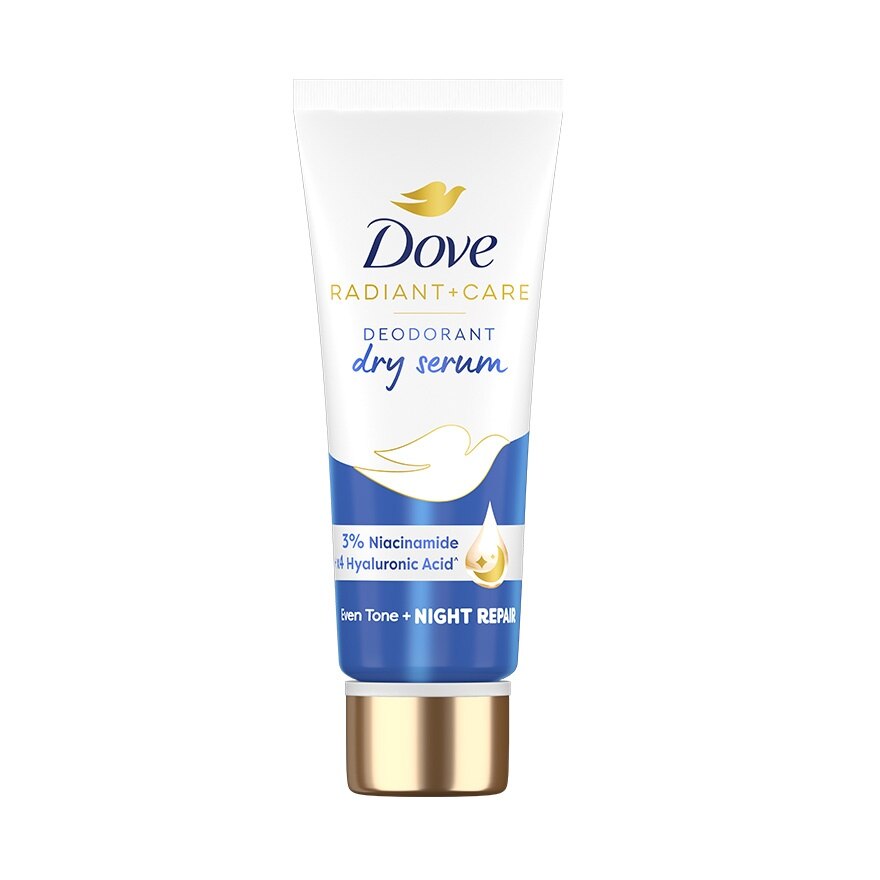 Dove Radiant + Care Deodorant Dry Serum 3 Niacinamide +X4 Hyaluronic Acid 40 Ml. - Navy
