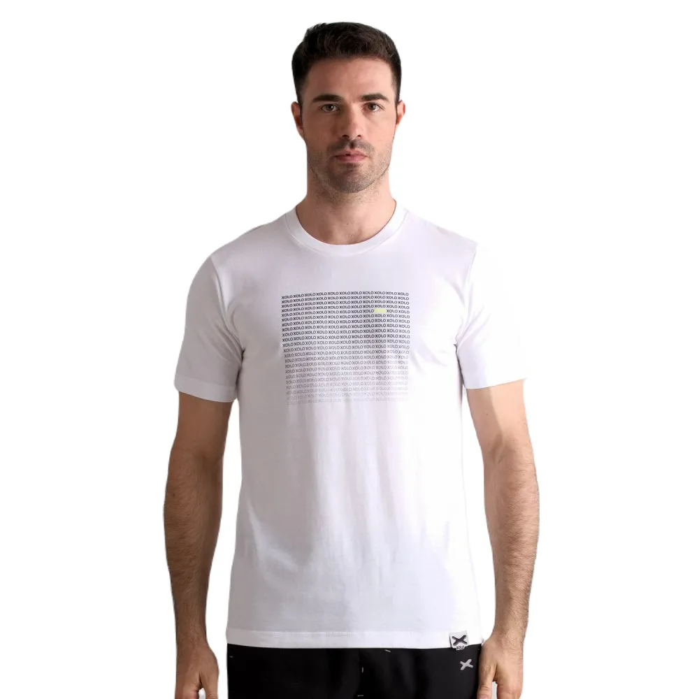 XOLO White MEN'S XOLO Stacking Letters T-Shirt (040008)