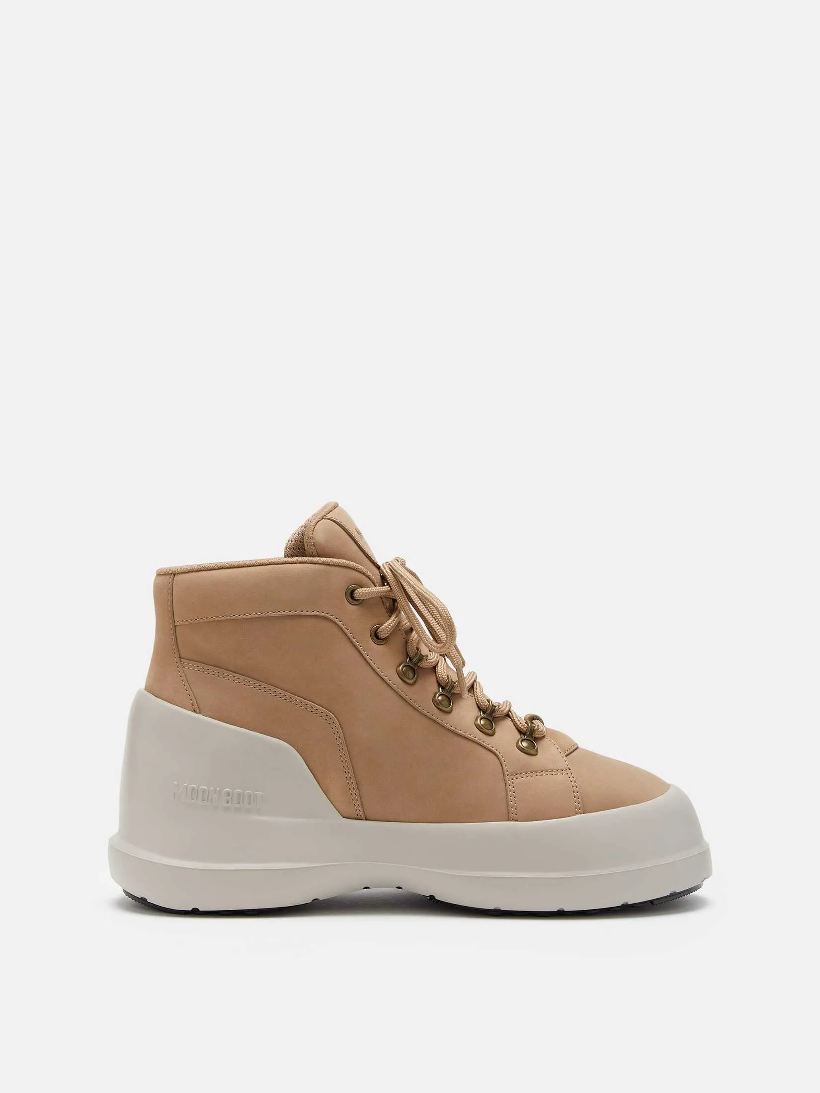 MOON BOOT BOOTS LUNA TREK MID NUBUCK IN SAND