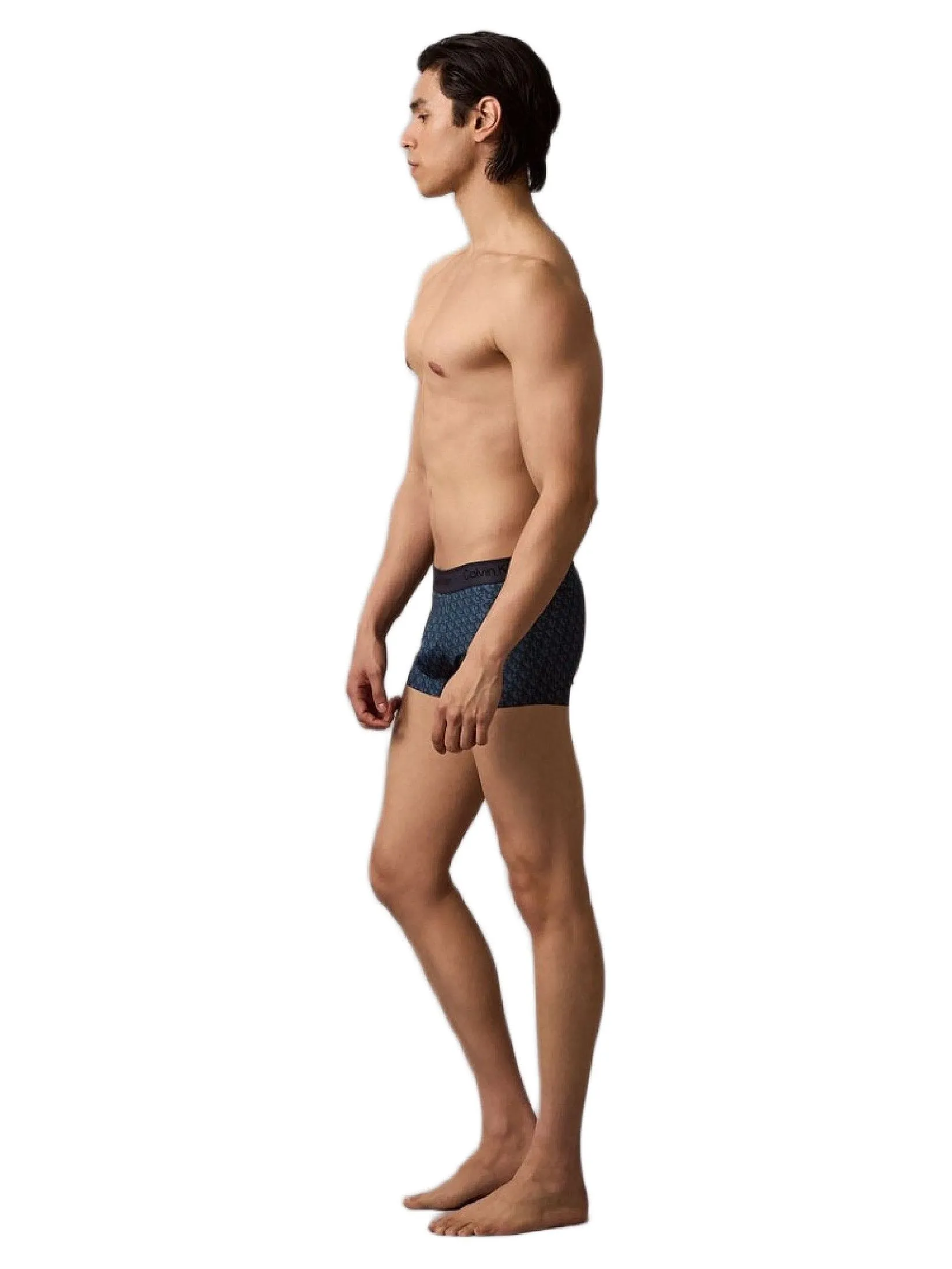 CALVIN KLEIN Men's Micro Stretch Cooling Low Rise Trunks Navy Blue