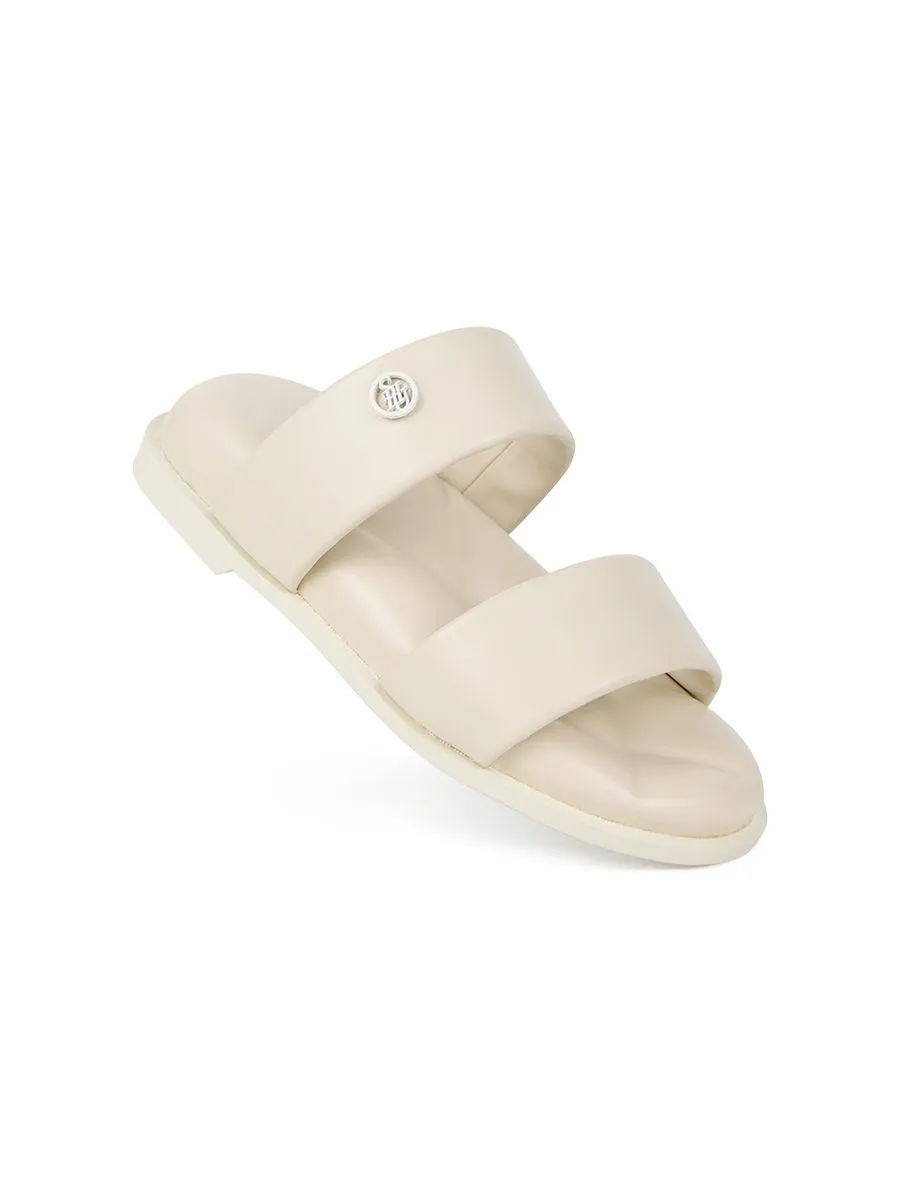 SHU WOMEN  SOFASANDALS DOUBLE PUFF - WHITE CHOC