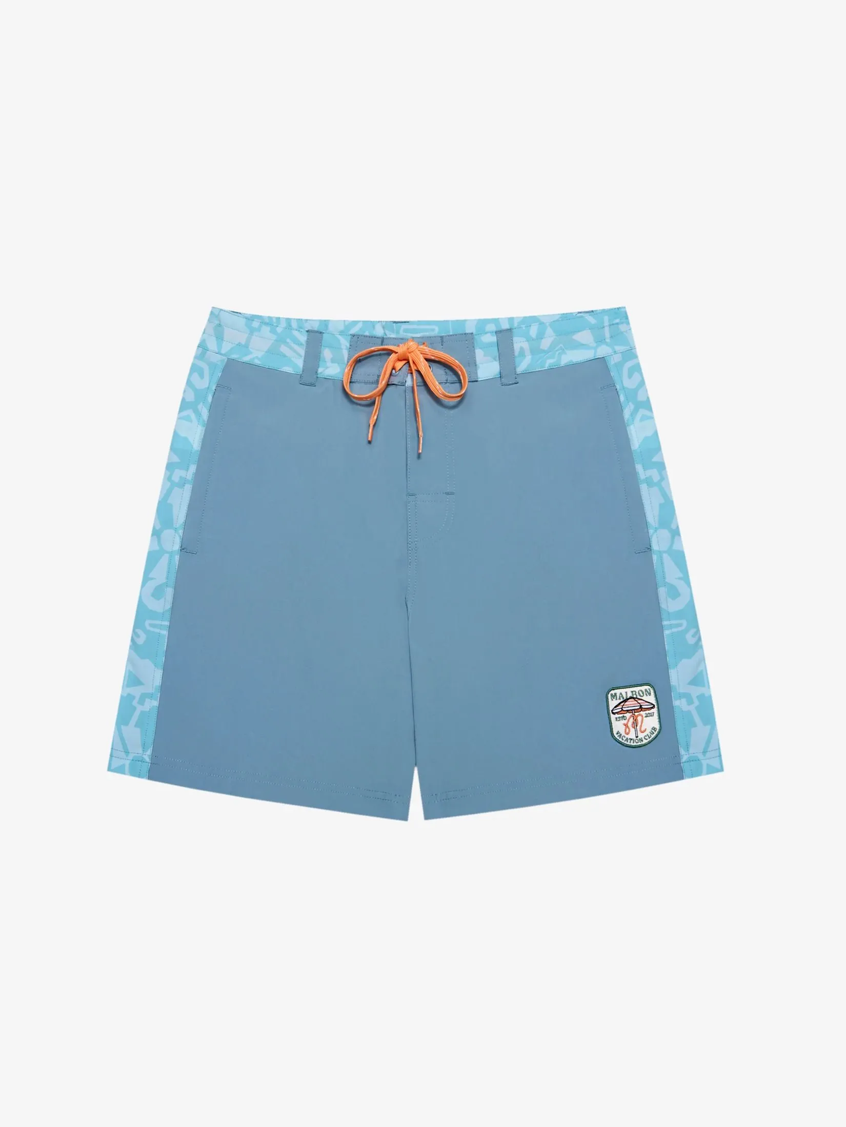 MALBON GOLF GROTTO TRUNKS IN LIGHT BLUE