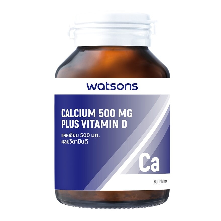 Watsons Calcium 500mg Plus Vitamin D  (Dietary Supplement Product) 60Tablets
