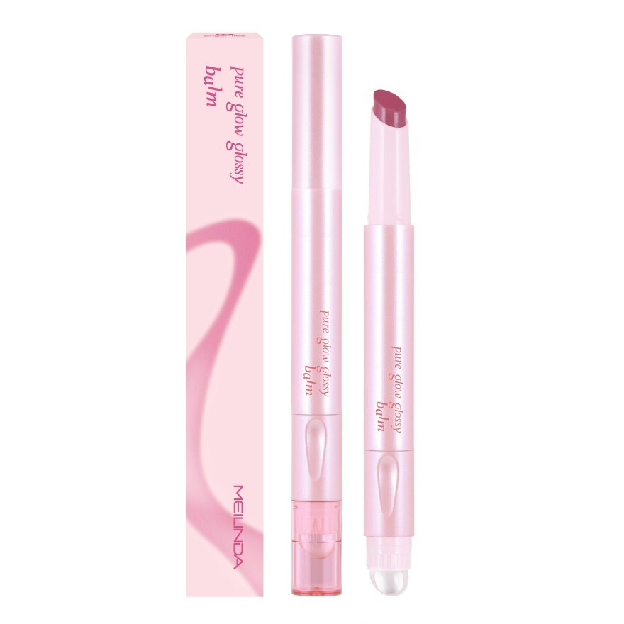 Meilinda Pure Glow Glossy Lip Balm 07 - 02 Bare Sweetie