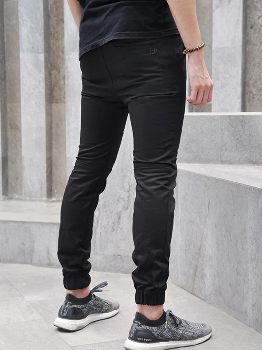 SIMPLE&RAW Jason Jogger Pants Sk823-Bk-26 Black