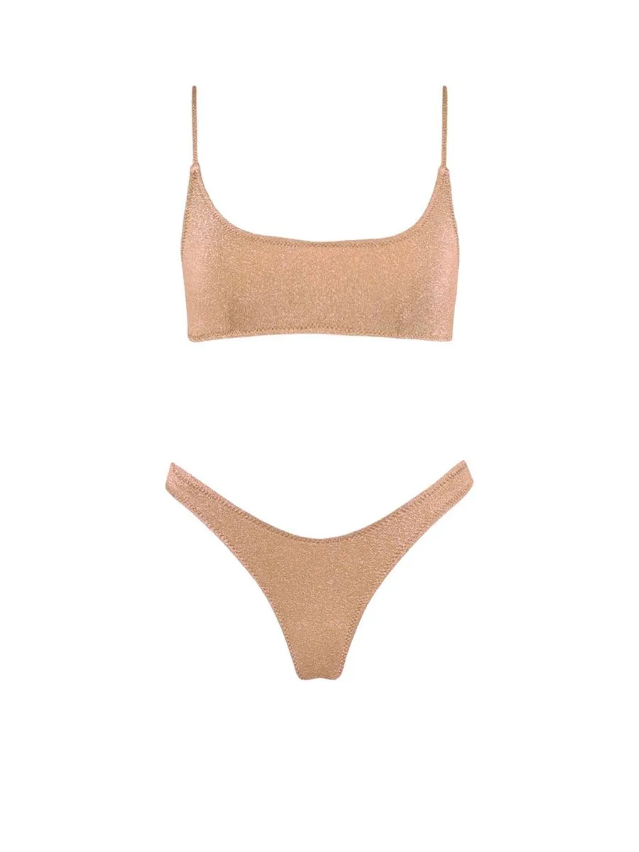 BEWISH ANANA Basic bra + V cut bottom BASB001 Sand