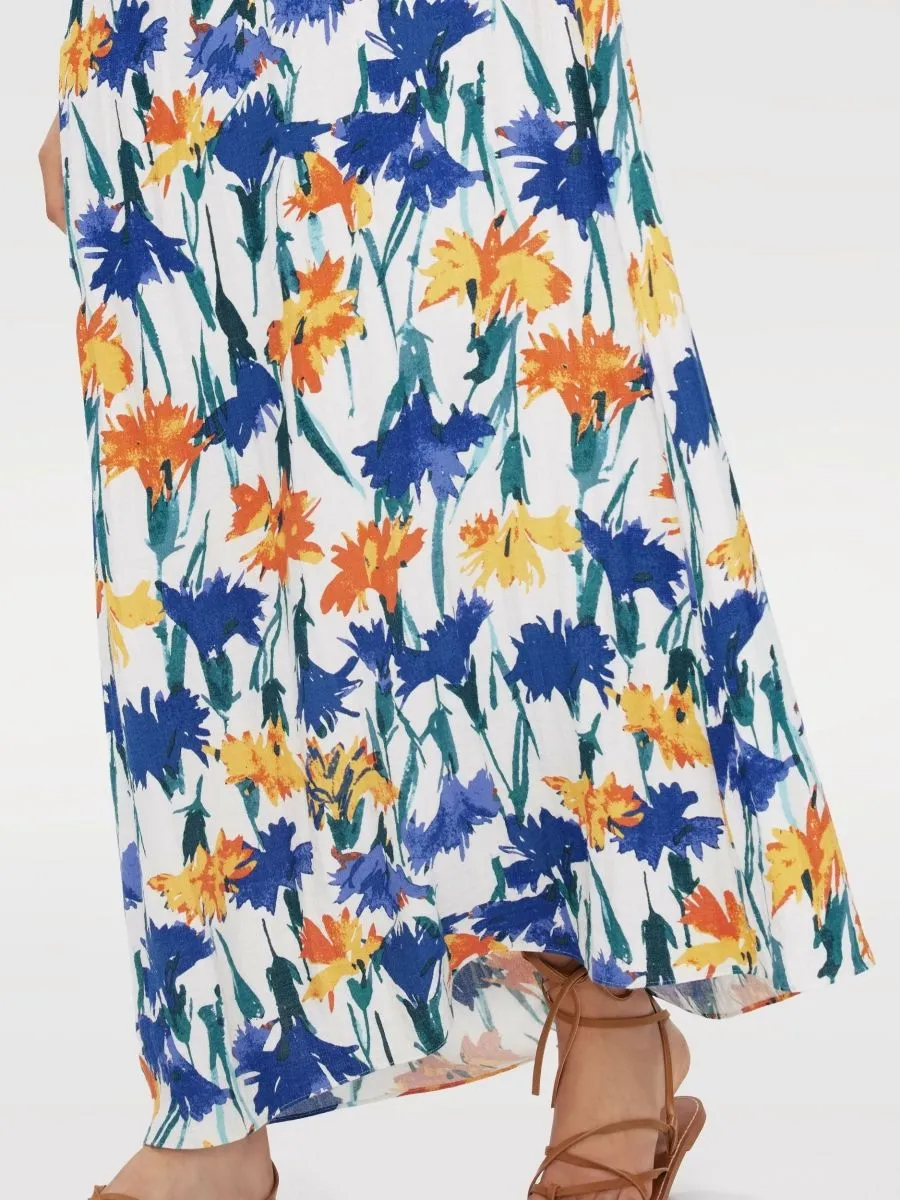 DIANE VON FURSTENBERG WOMEN DVF DROGO DRESS DIANTHUS MED IVORY