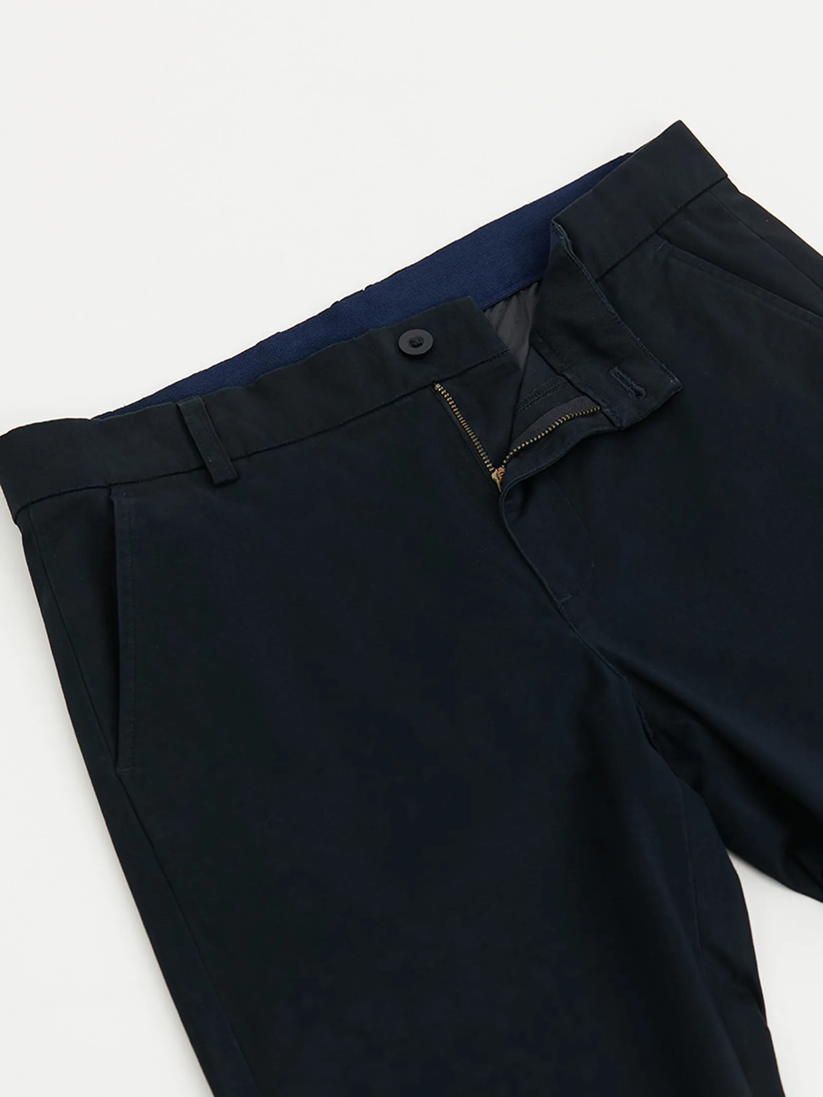 DAPPER Men Slim-Fit Comfort Chino Pants Navy