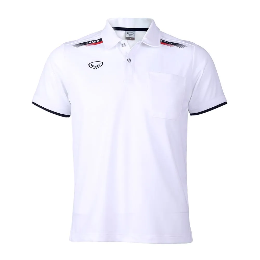 GRAND SPORT White Men's polo shirt (012591)