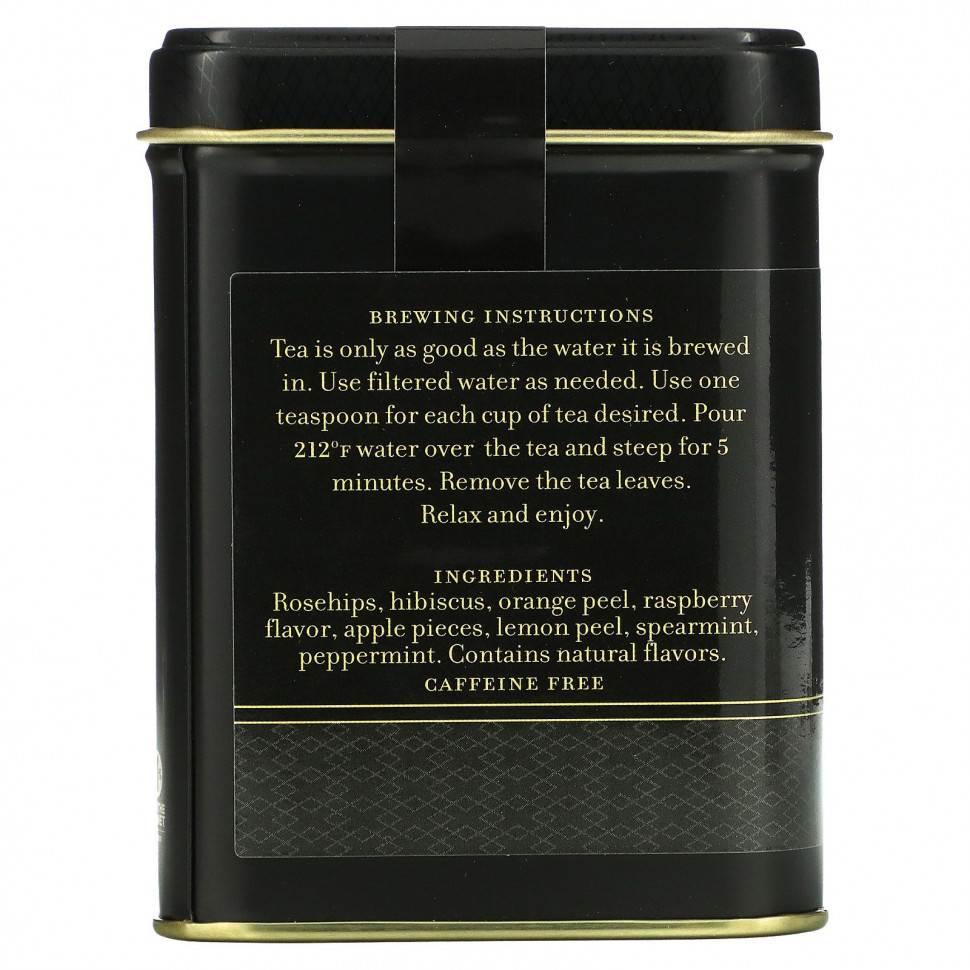 Harney & Sons, травяной чай с малиной, без кофеина, 112 г (4 унции)