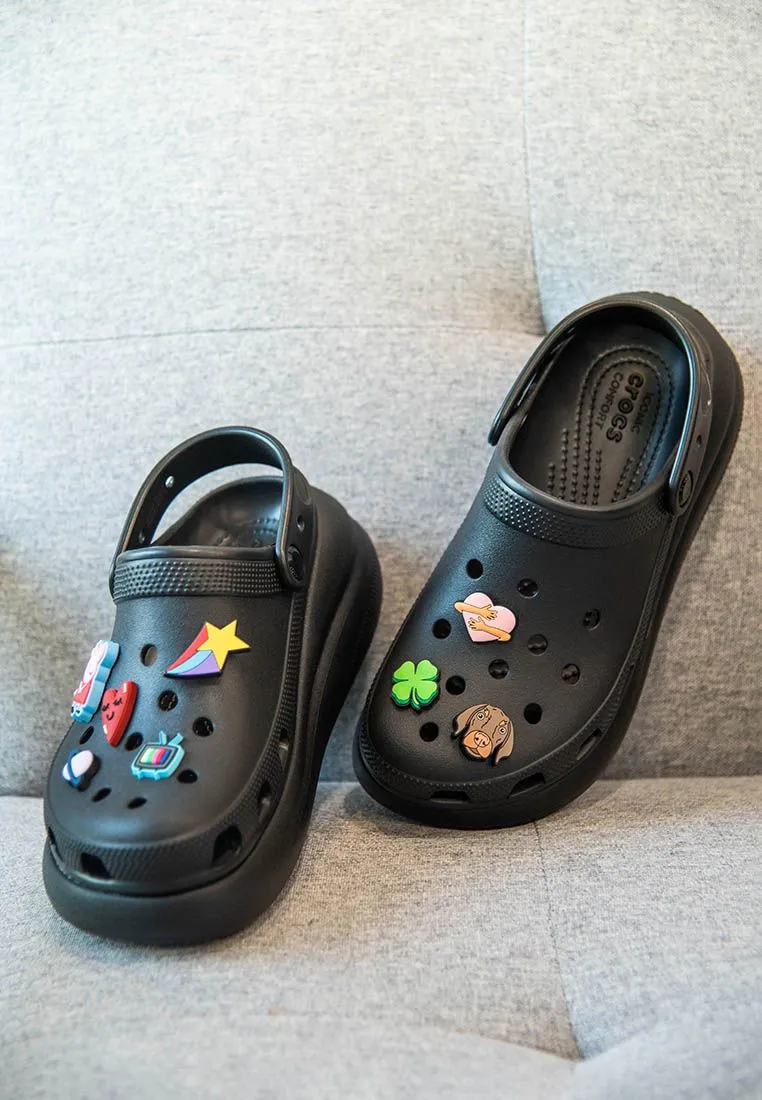 CROCS BLACK CROCS Classic Crush Clog Unisex Casual Shoes