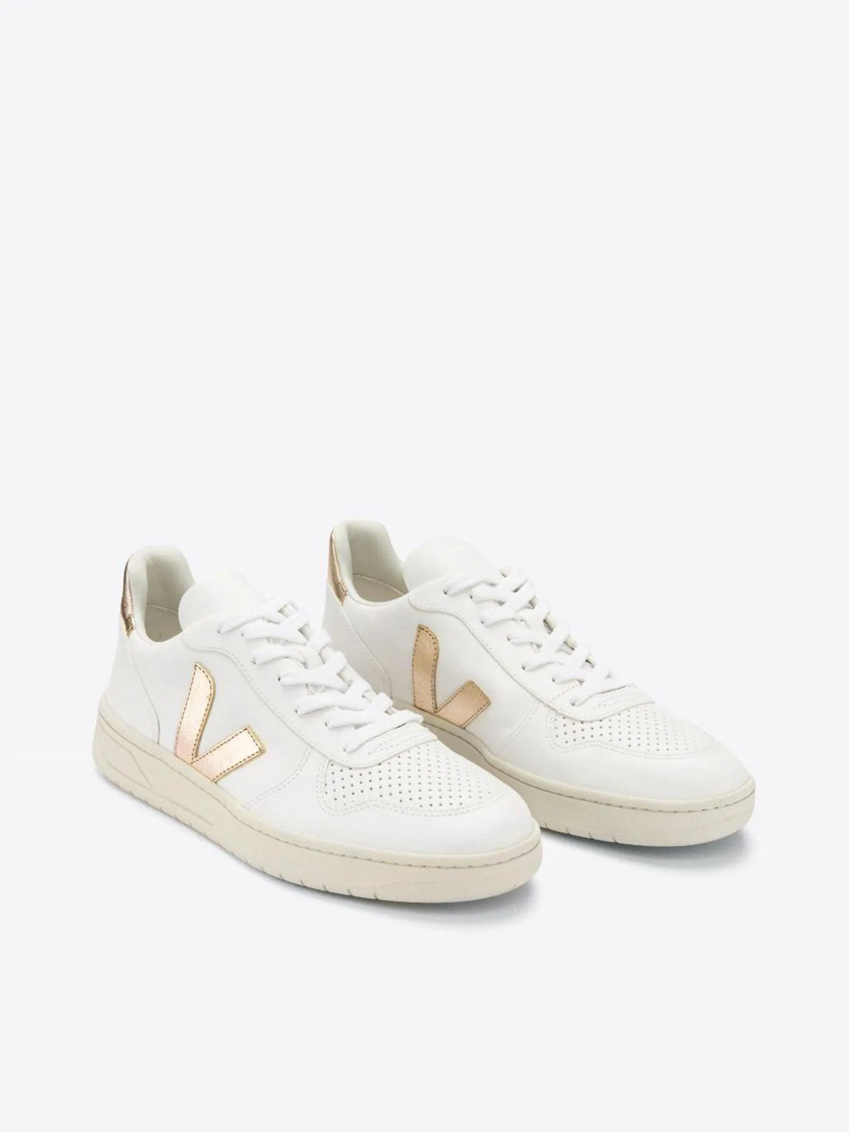 VEJA Women Sneakers V-10 SS25 Extra-White Platine