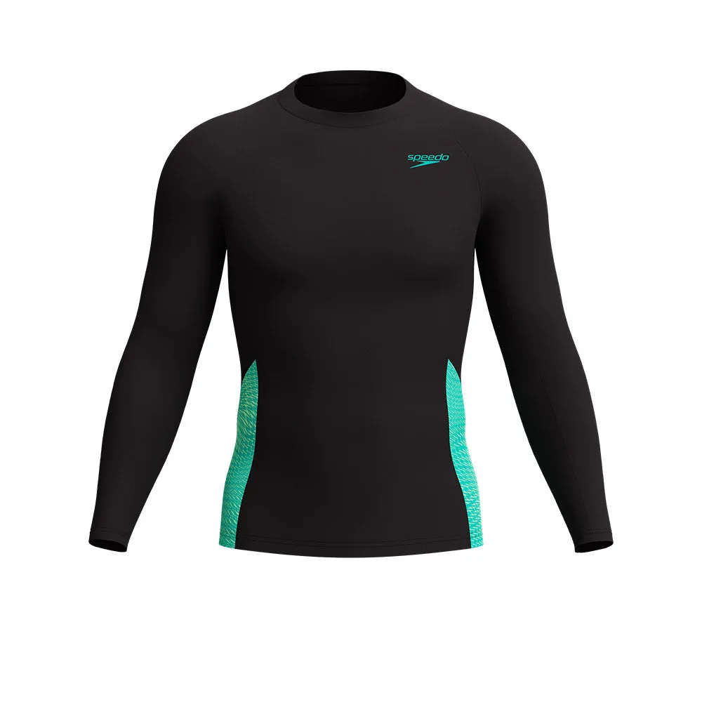 SPEEDO Men Rashguard Endurance+ Long Sleeve Splice Black - SP111SP794EKTH
