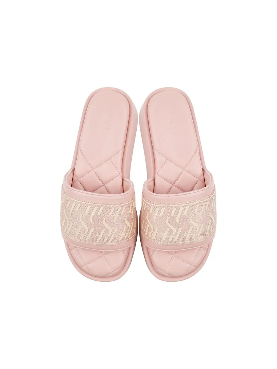 SHU WONEM  PALETTE SOFT 2" SIGNET ON CANVAS ORIGINAL WEDGES PINK