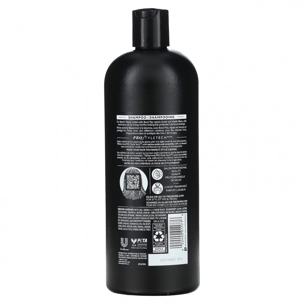 Tresemme, Восстанавливающий шампунь для волос с кератином, 828 мл (28 унций)