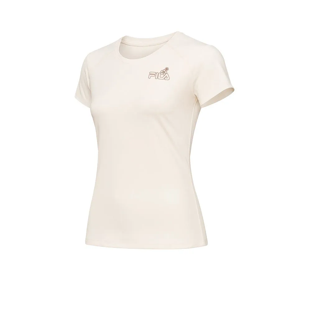 FILA Women Training T-Shirt Cherry Blossom Beige - FI039AP063ENTH