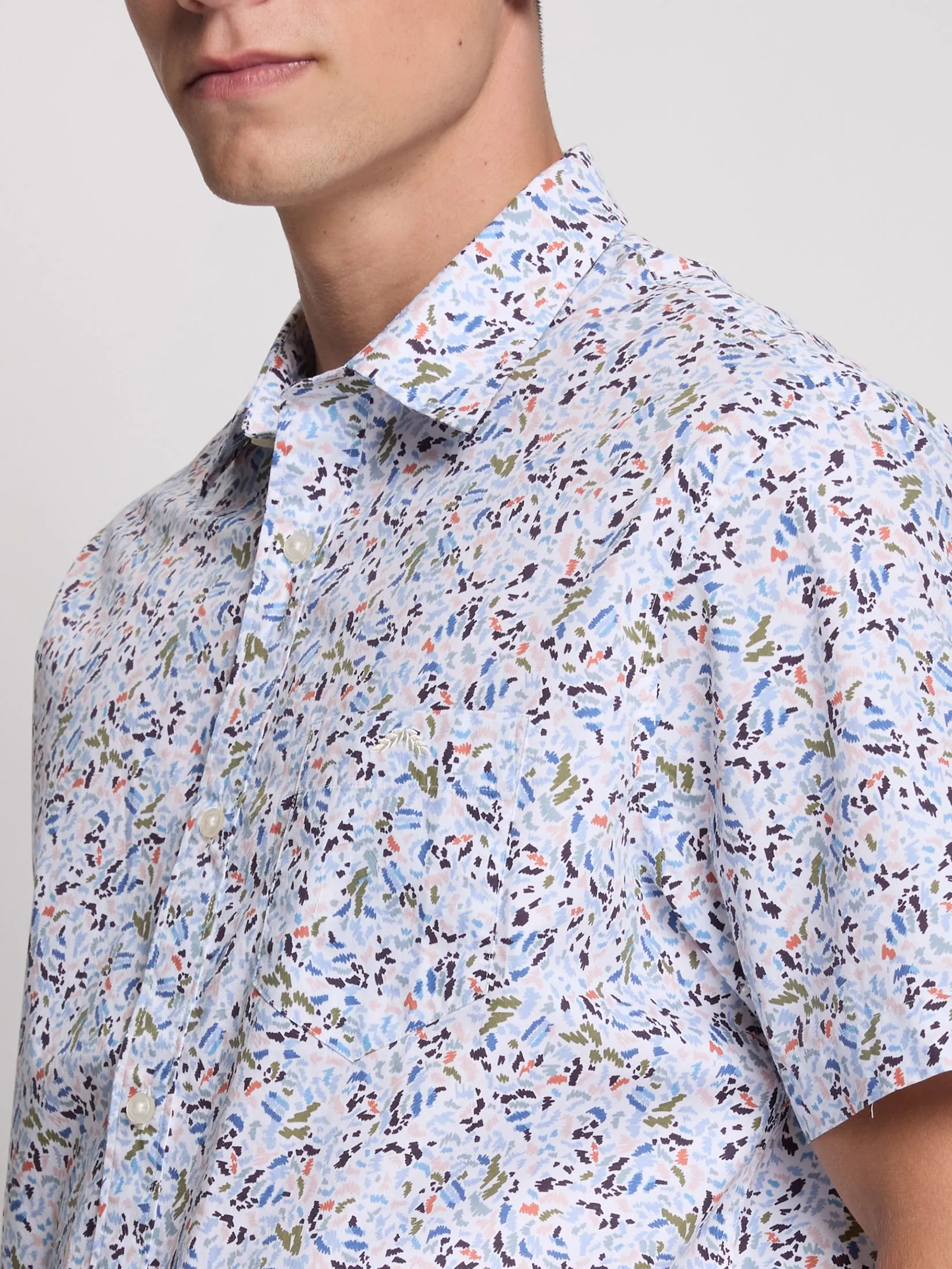 ALUMNUS Men Shirt Short Sleeves 2510SSRL29 Off White