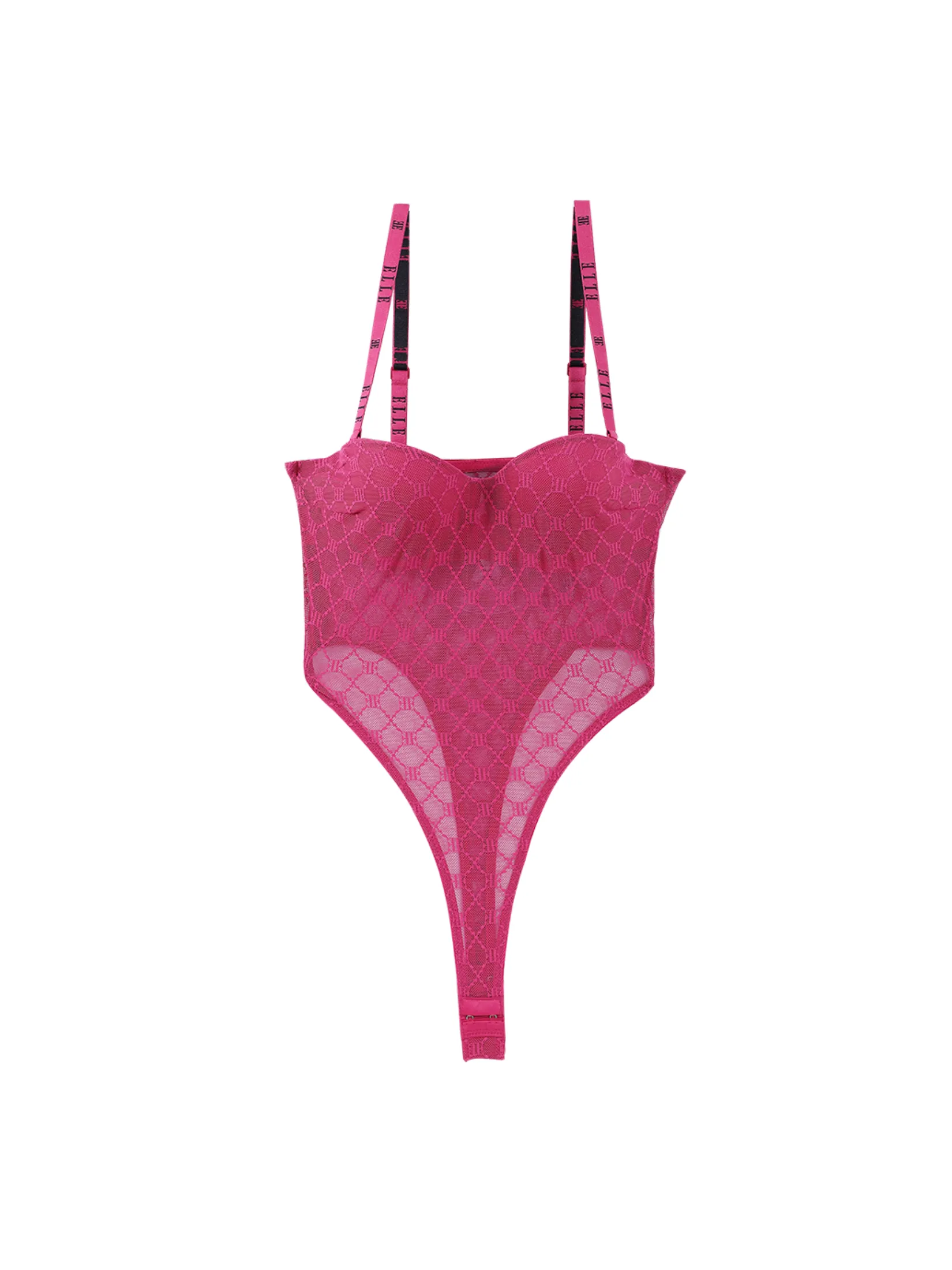ELLE LINGERIE Women's Bodysuit LB8604 - RASPBERRY