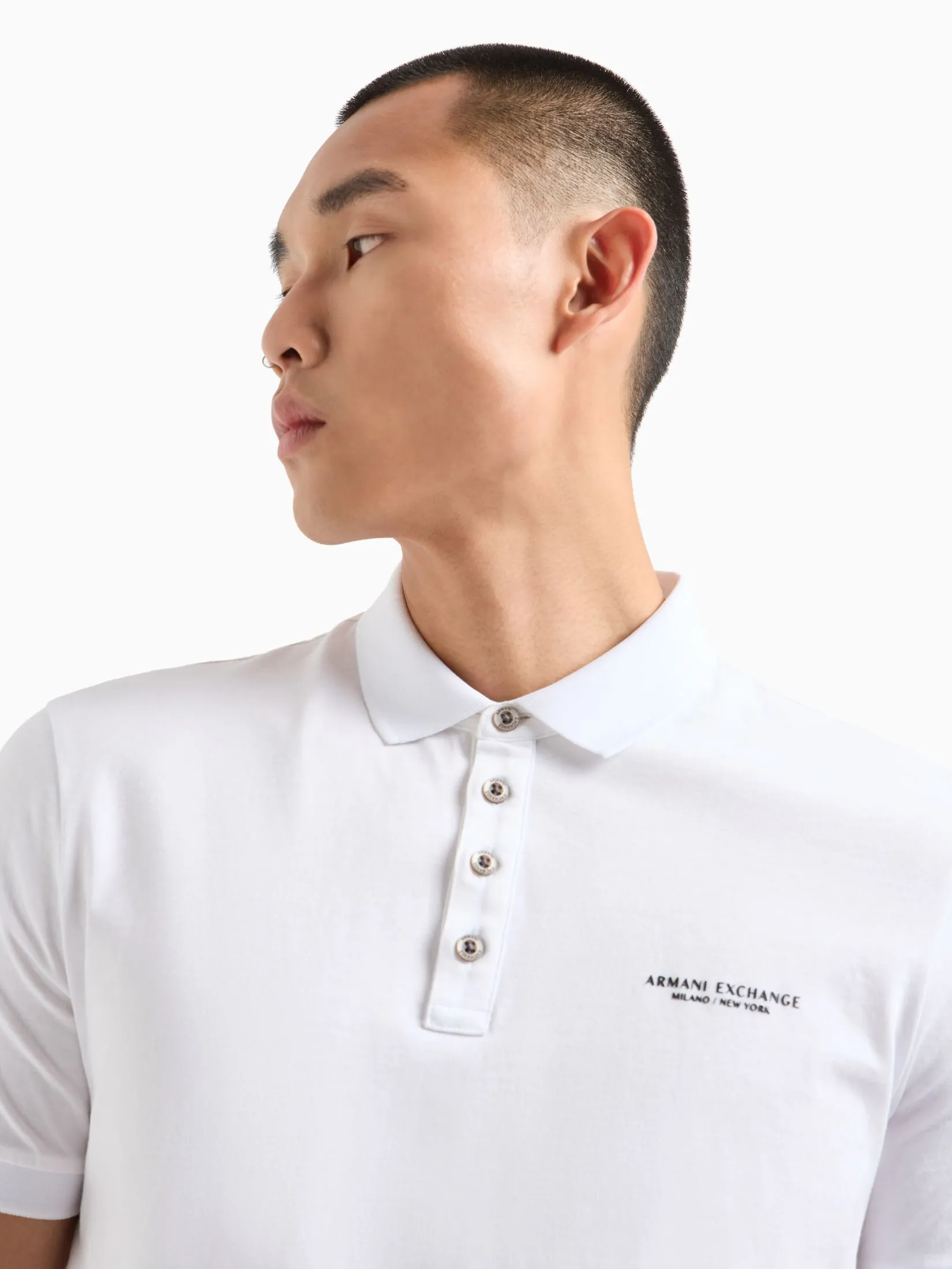 ARMANI EXCHANGE Polo Men 8NZF80-Z8H4Z-1100 White