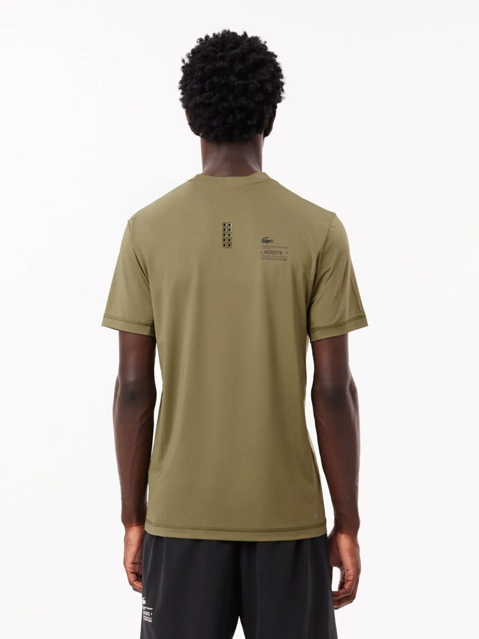 LACOSTE Slim Fit Stretch Jersey Sport T-shirt Green