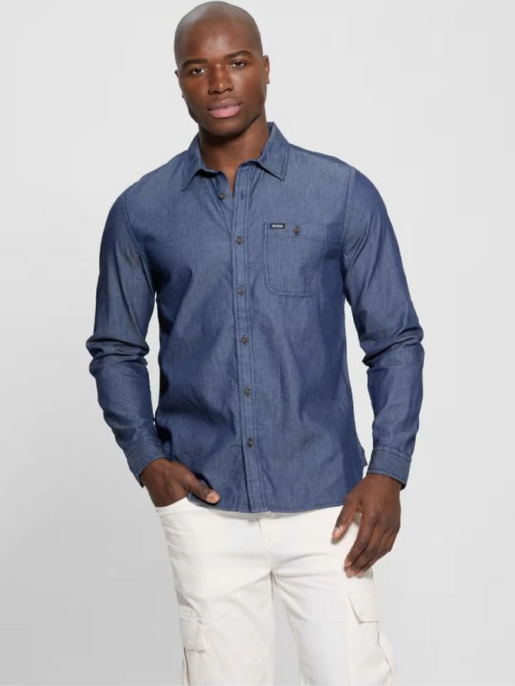 GUESS GUESS MEN  SHIRT  M5GH13D5NN0  -  Denim